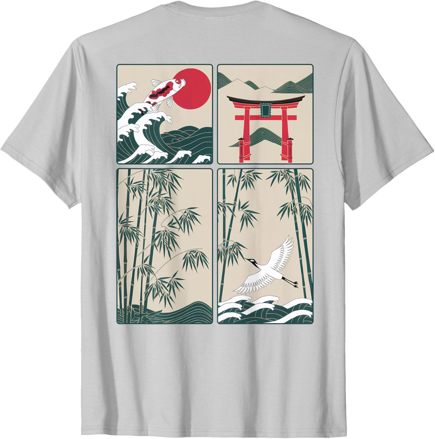 Japanese Koi Fish Great Wave Kanagawa T-Shirt for Stylish Aquatic Lovers - 28