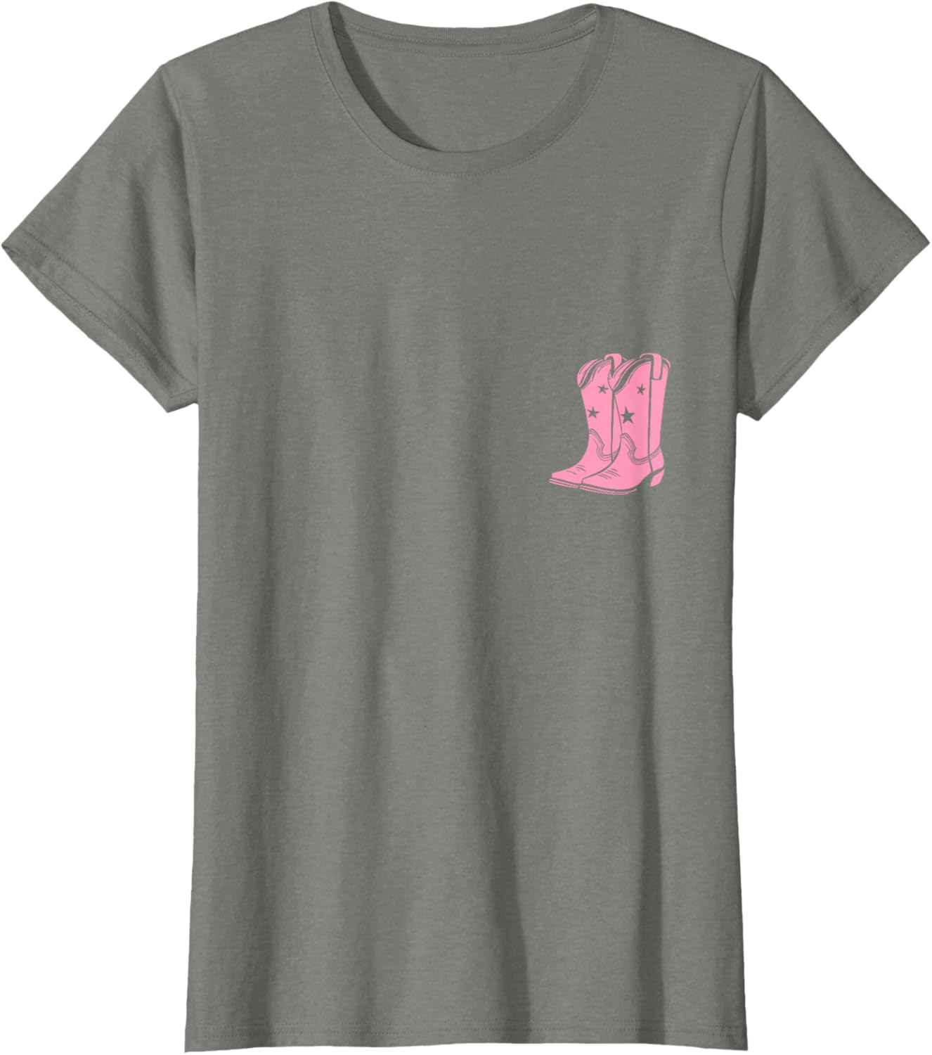 Pink Cowboy Boots Cowgirl Boho Style Western T-Shirt for Fashion Lovers - 8