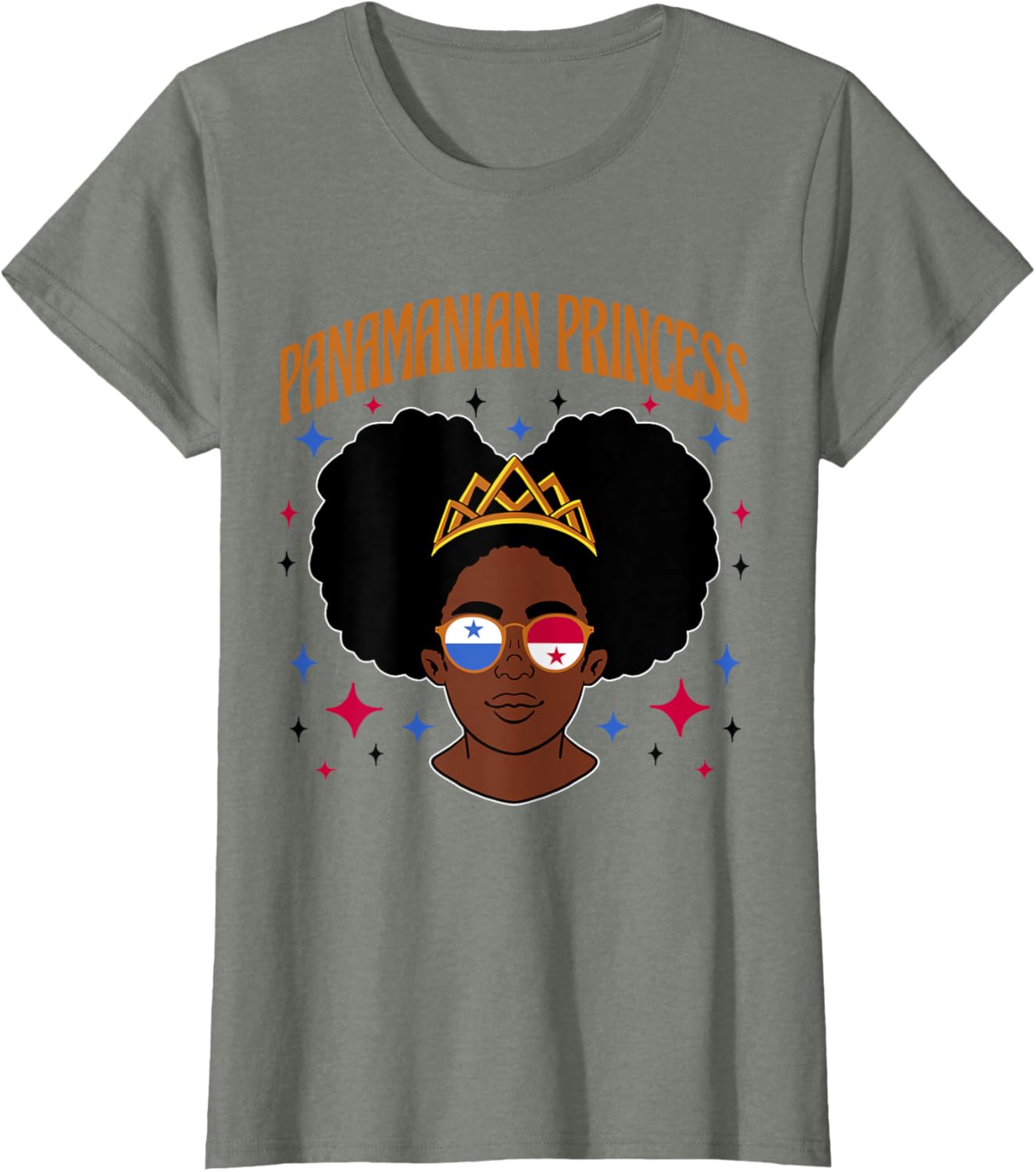 Panamanian Princess Afro Girl T-Shirt Celebrate Heritage and Style - 6