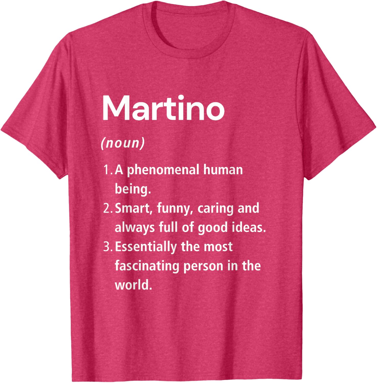 Funny Martino Name Definition T-Shirt for Unique Style and Humor - 24