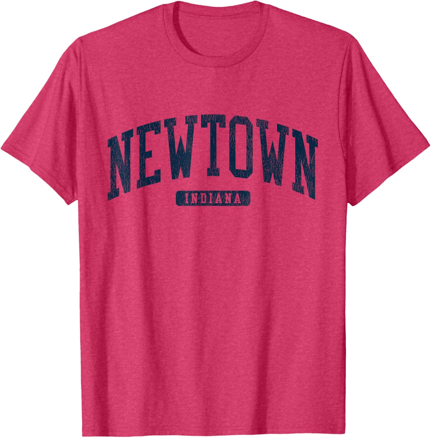 Newtown Indiana College Style Blue T-Shirt for School Spirit and Comfort - 7