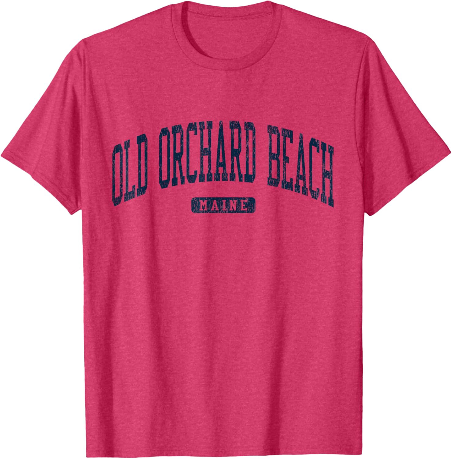 Old Orchard Beach Maine College Style Blue T-Shirt for Casual Wear - 4