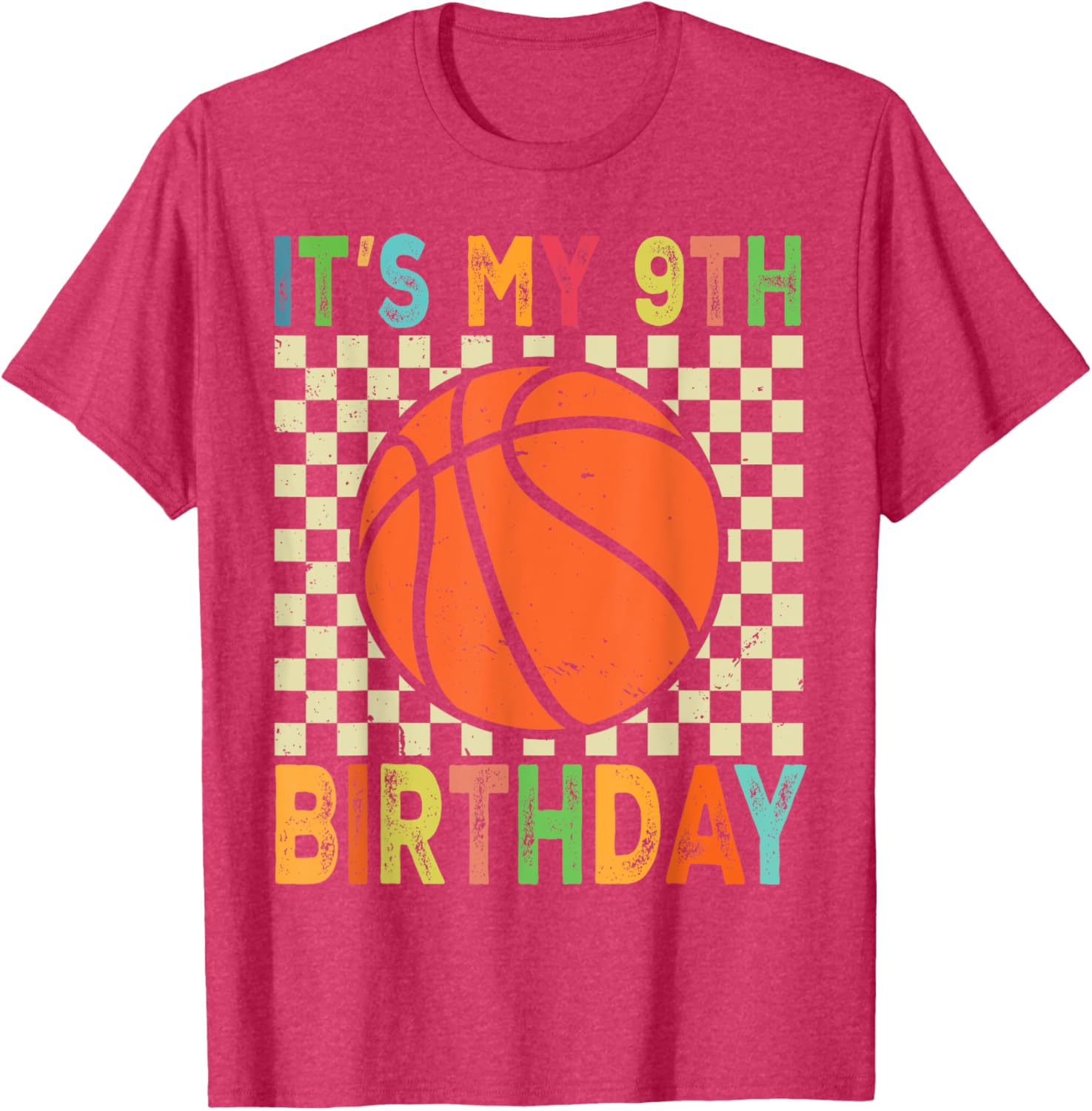 Cool 9th Birthday Basketball T-Shirt for 9 Year Old Players and Fans - 3