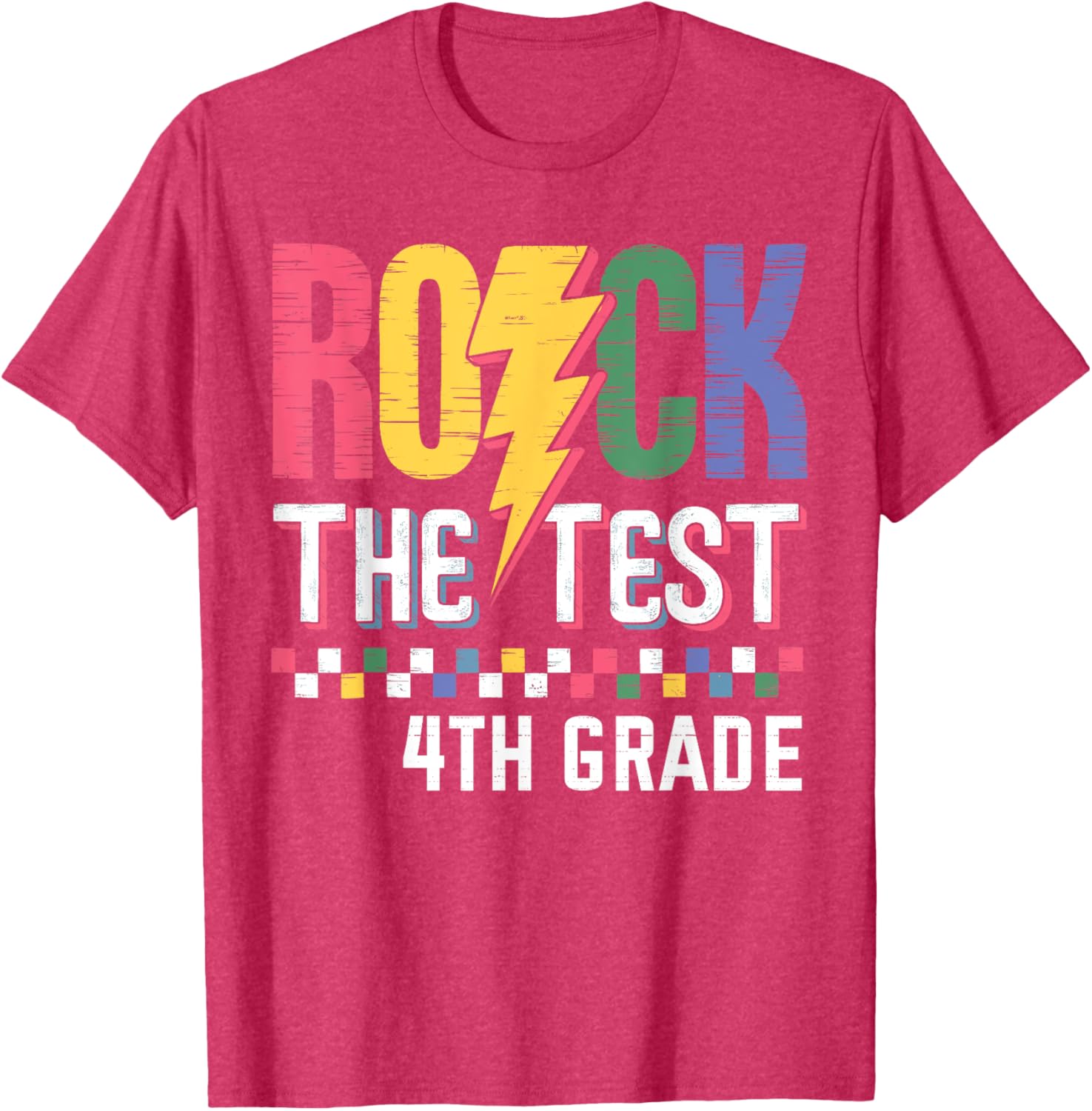 Rock The Test 4th Grade Test Day T-Shirt for Students and Teachers - 11