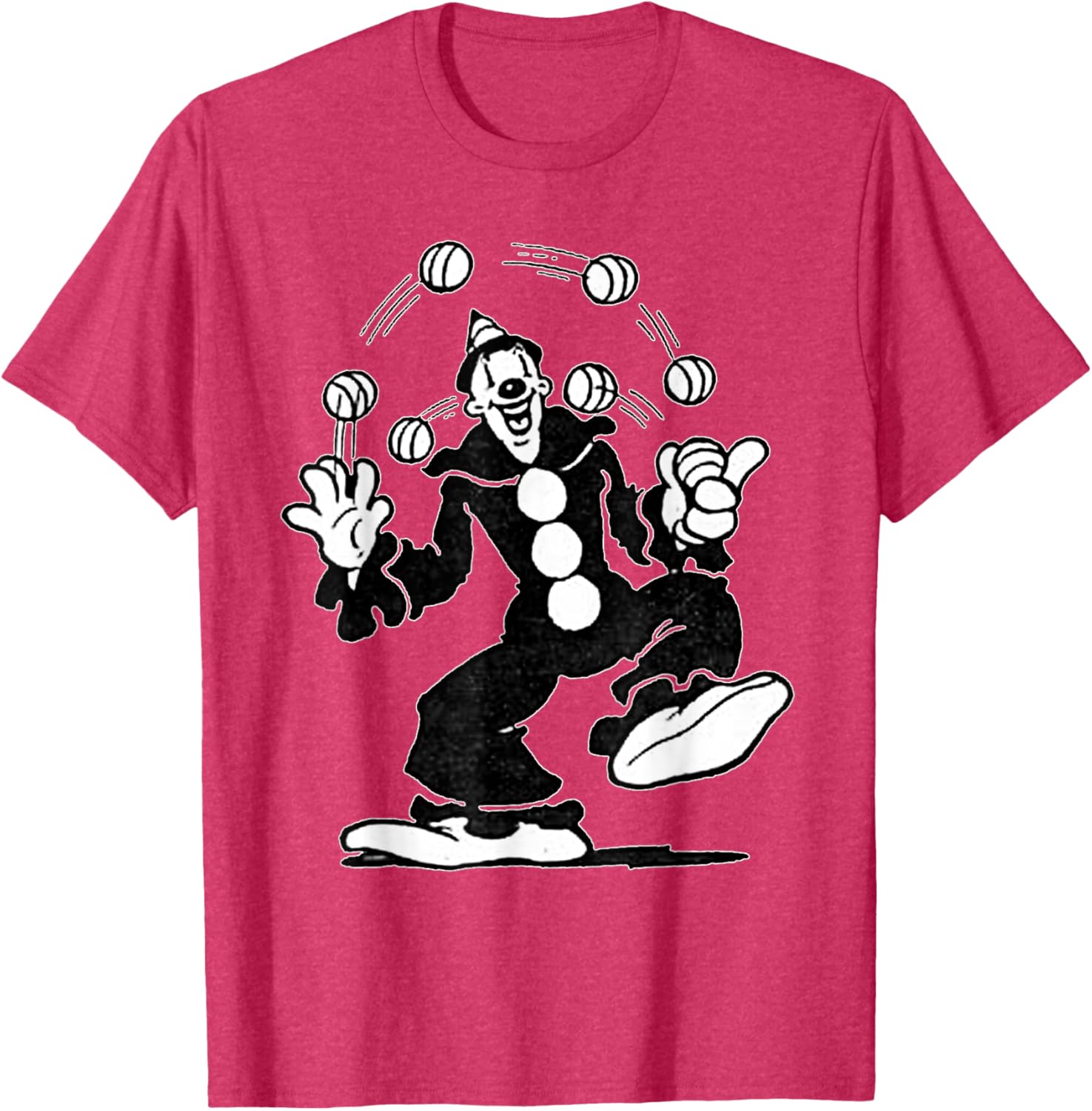 Koko the Clown Vintage Cartoon Juggling T-Shirt for Fun and Style - 21