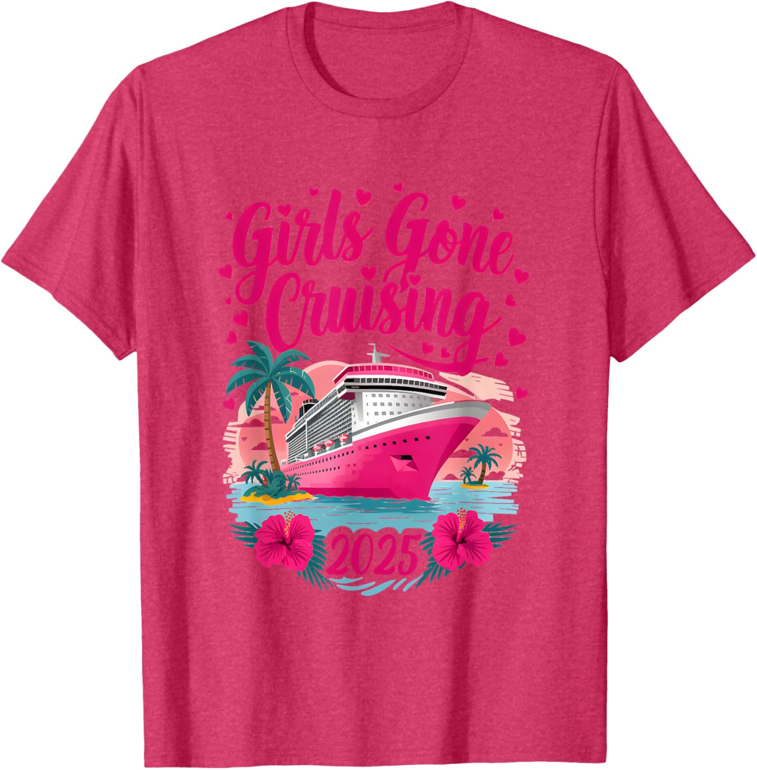 Girls Gone Cruising 2025 Fun Women Cruise T-Shirt for Best Friends - 20