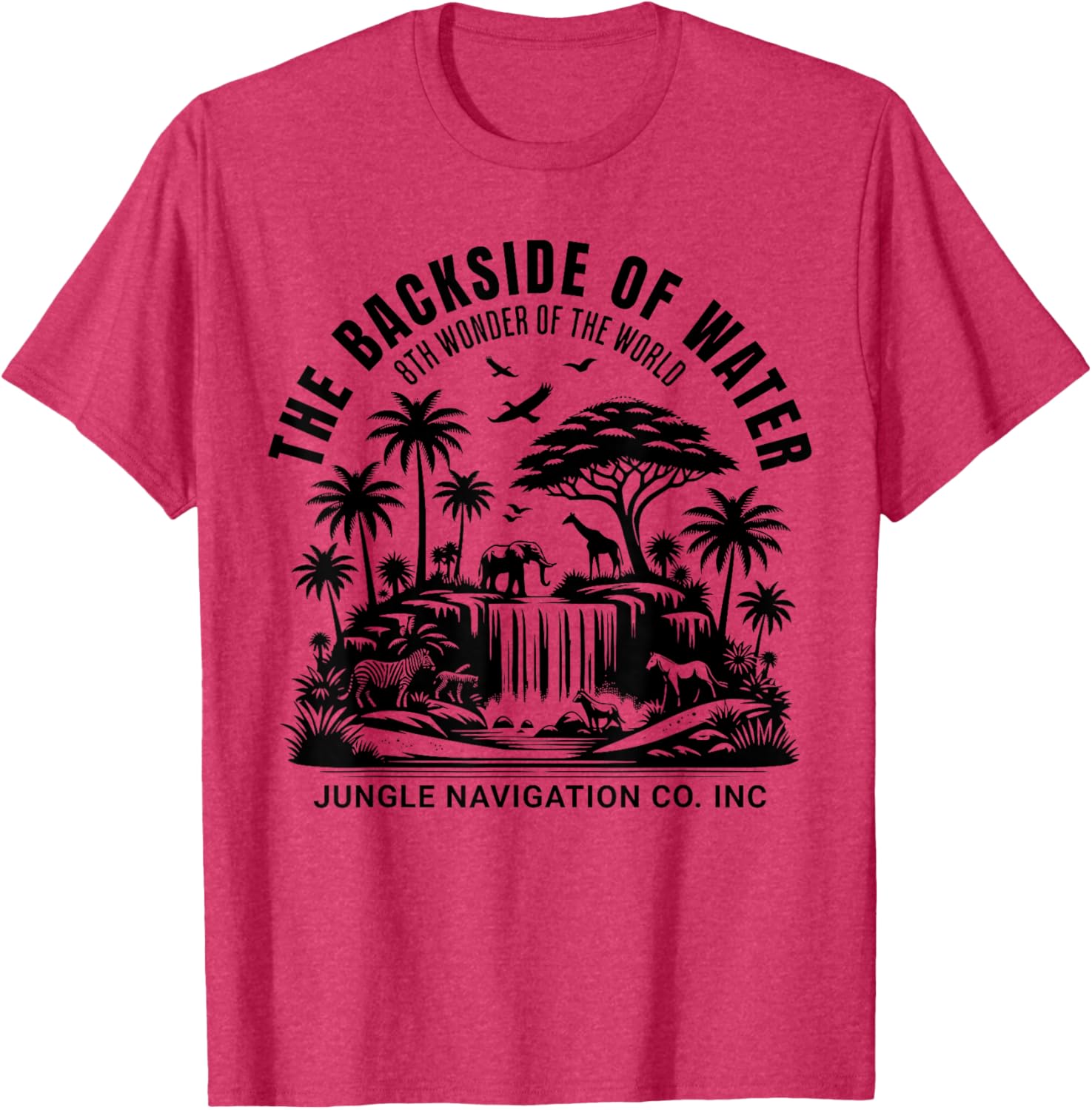 Jungle Adventure T-Shirt Backside of Water Cruise Theme Park Ride - 11