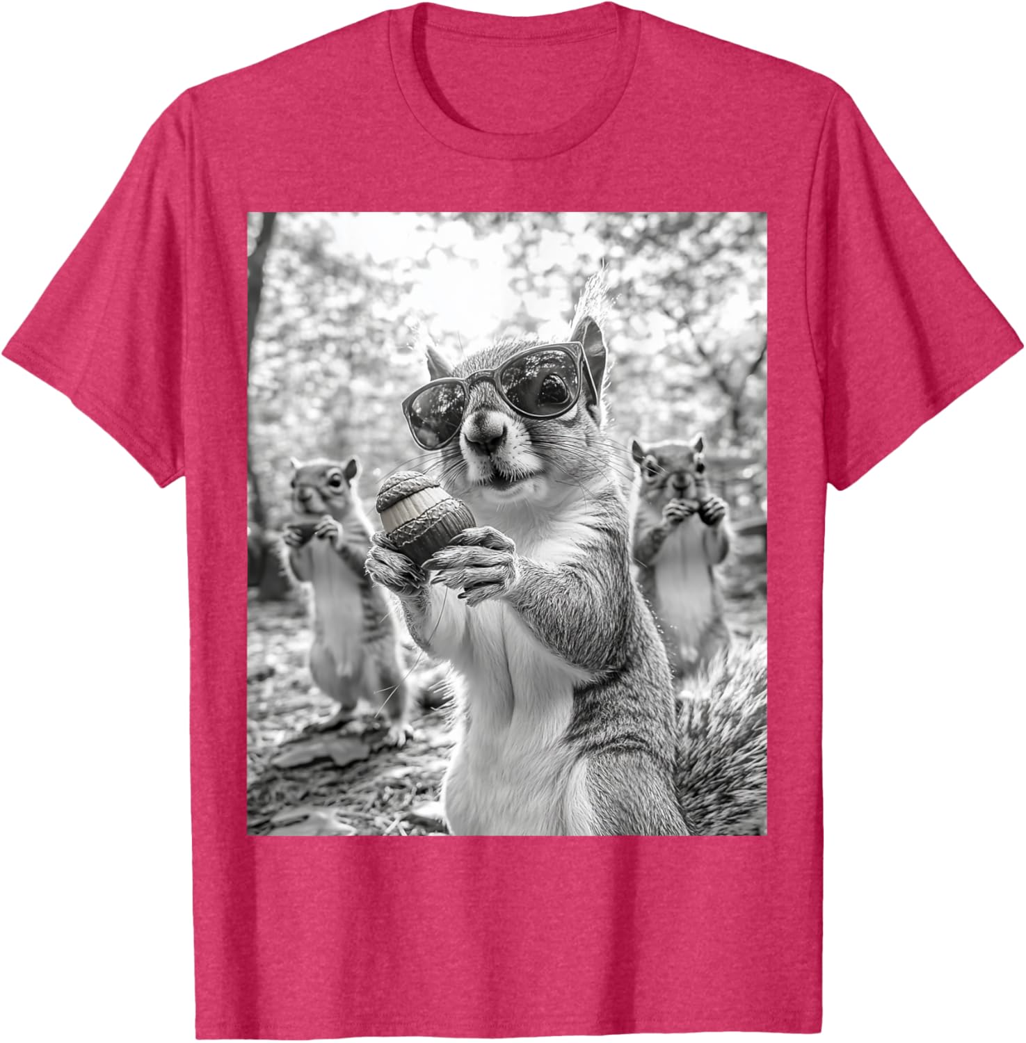 Cute Squirrel Selfie T-Shirt for Animal Lovers - Fun Graphic Tee - 3
