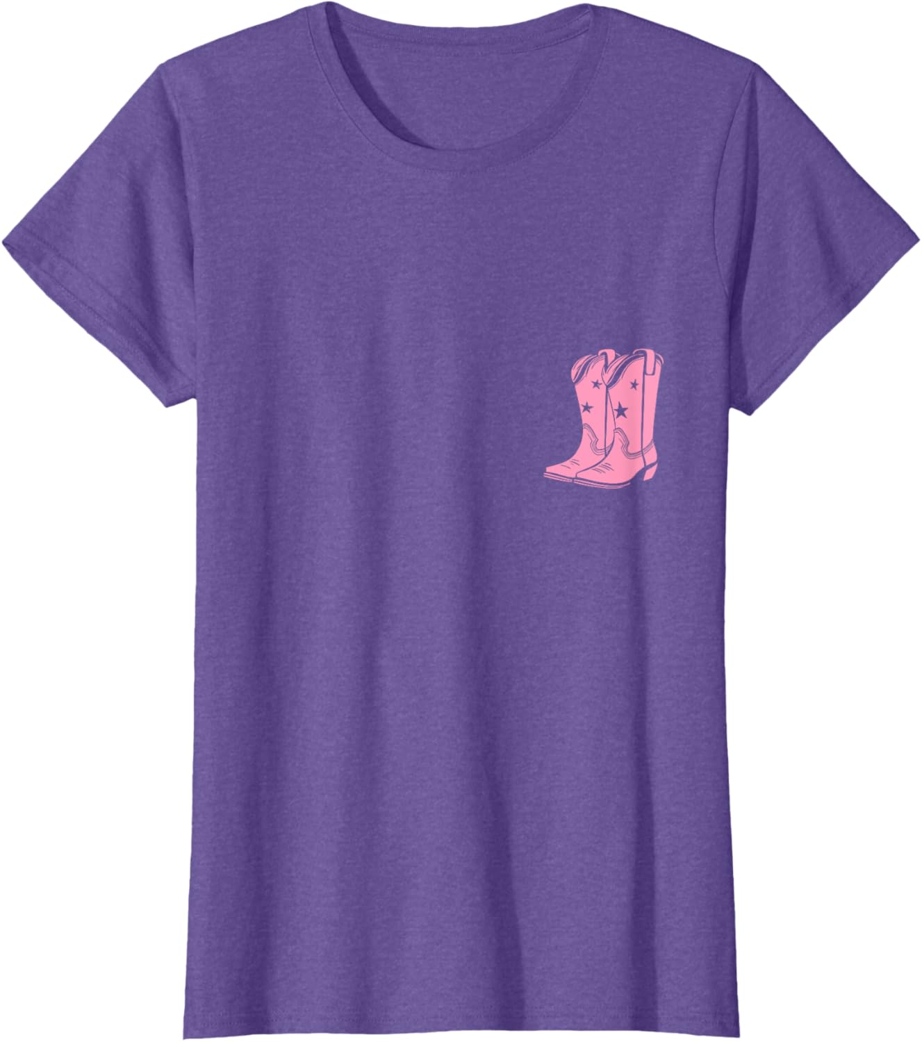 Pink Cowboy Boots Cowgirl Boho Style Western T-Shirt for Fashion Lovers - 2