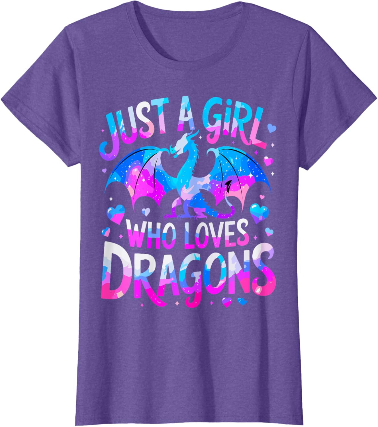 Cute Dragon Lover T-Shirt for Girls - Adorable Dragon Print Apparel - 11