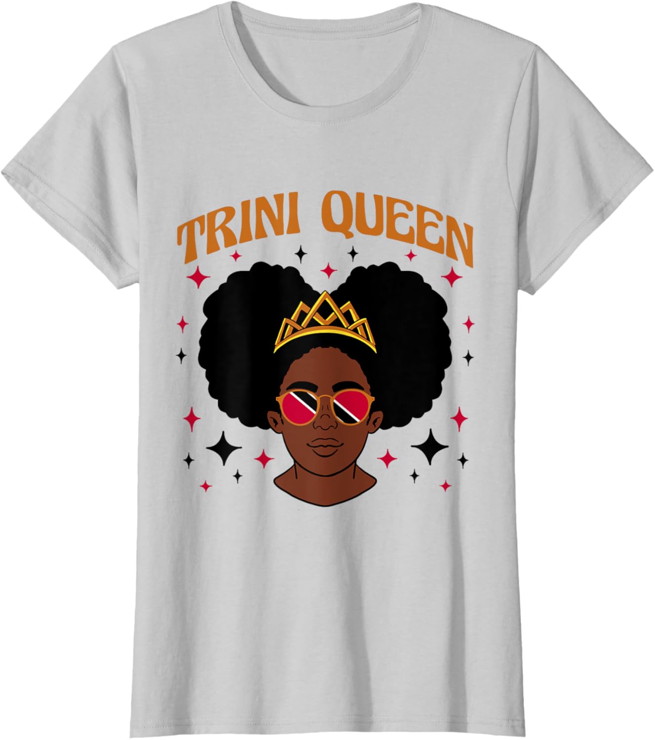 Trini Queen Tee for Afro-Trinidadian Women Celebrate Your Heritage - 6