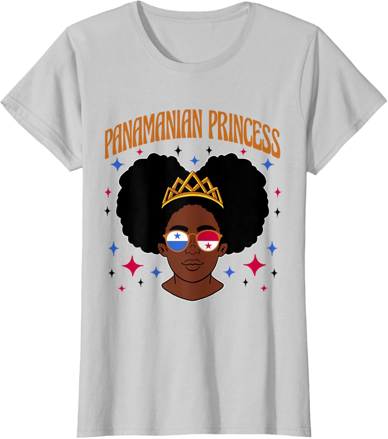 Panamanian Princess Afro Girl T-Shirt Celebrate Heritage and Style - 8