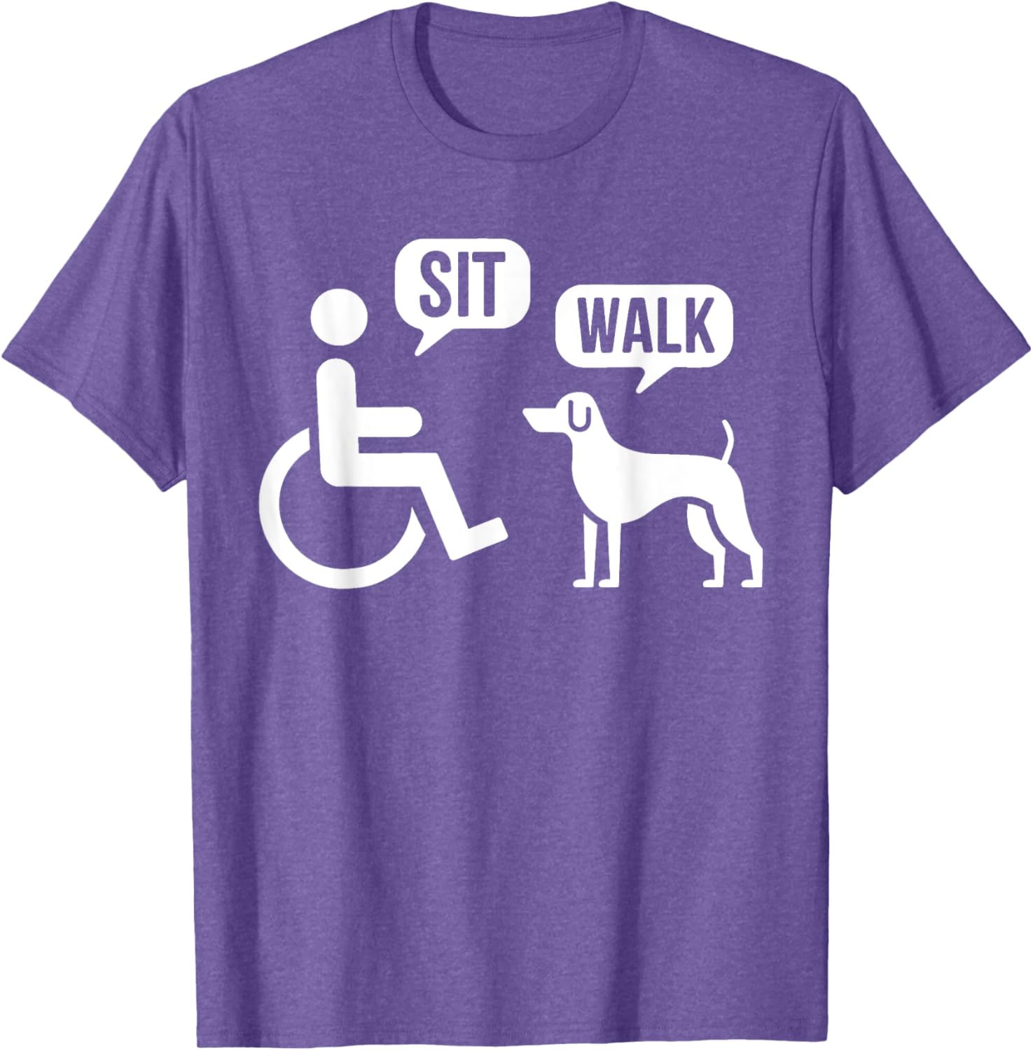 Funny Sit Walk Wheelchair User & Dog T-Shirt for Pet Lovers - 6