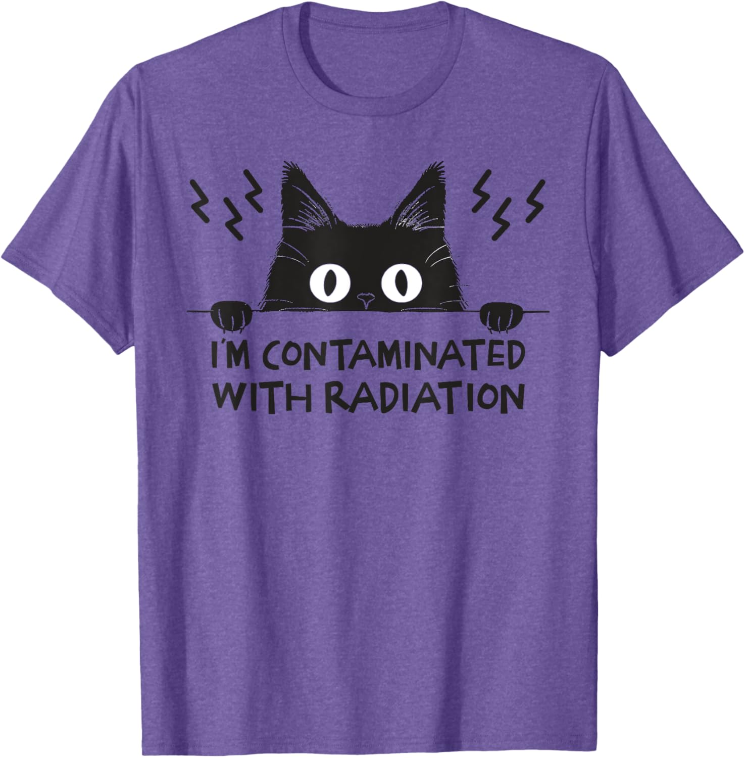 Radiation Contaminated Japanese Cat Meme T-Shirt for Cat Lovers - 4