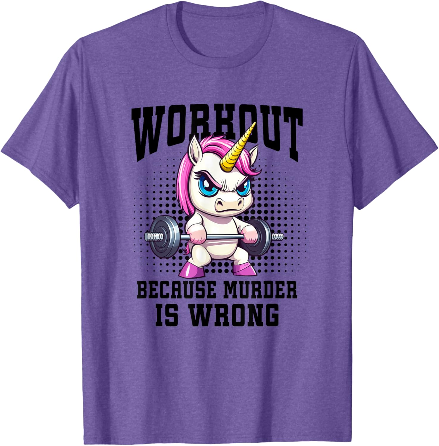 Unicorn Weightlifter T-Shirt for Bodybuilders and Gym Enthusiasts - 1