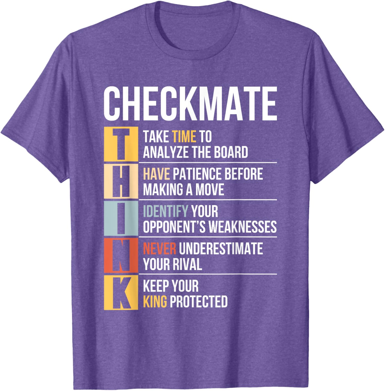 Funny Chess Player Checkmate Strategy Quote T-Shirt for Game Lovers - 13