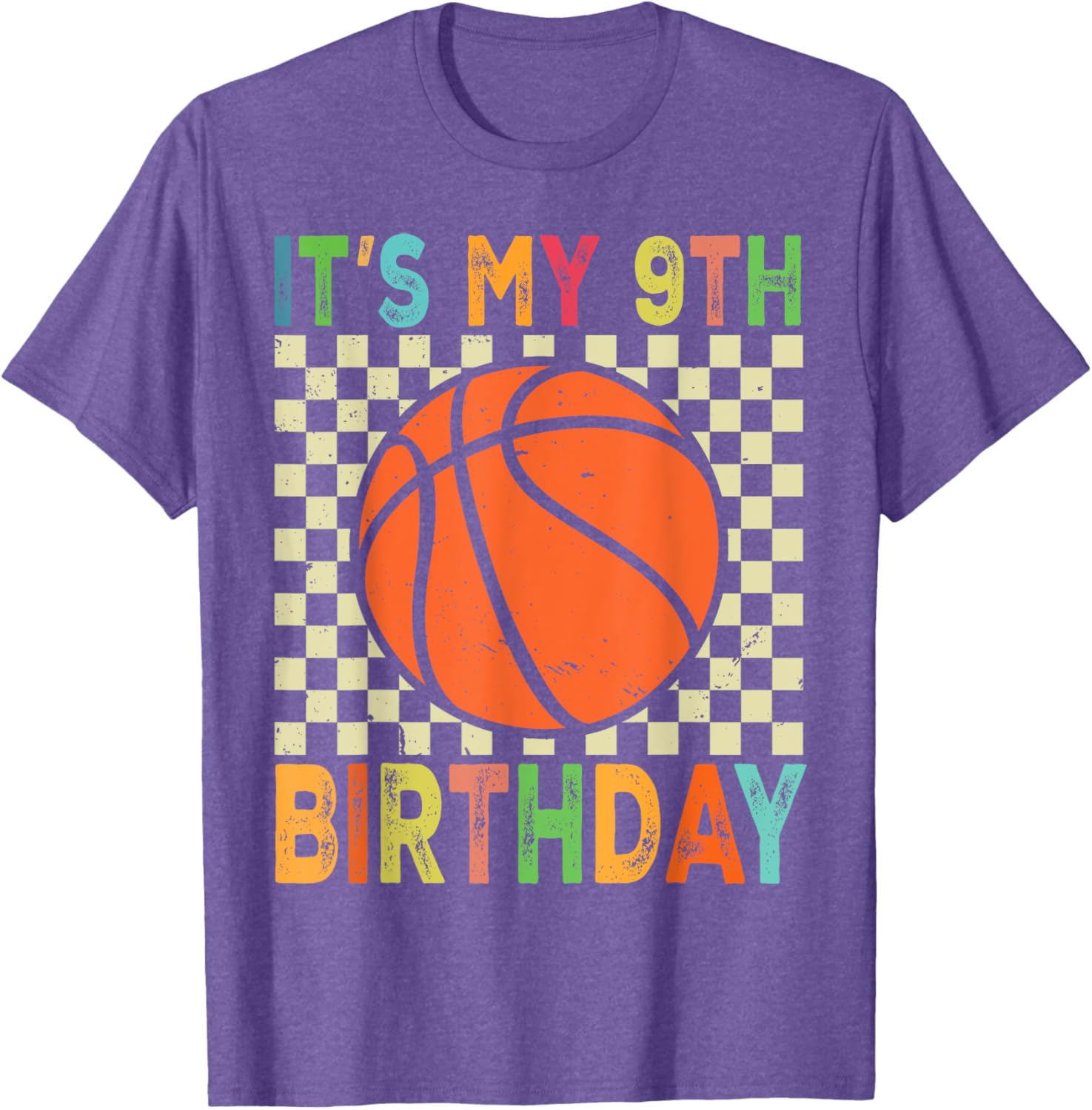 Cool 9th Birthday Basketball T-Shirt for 9 Year Old Players and Fans - 9