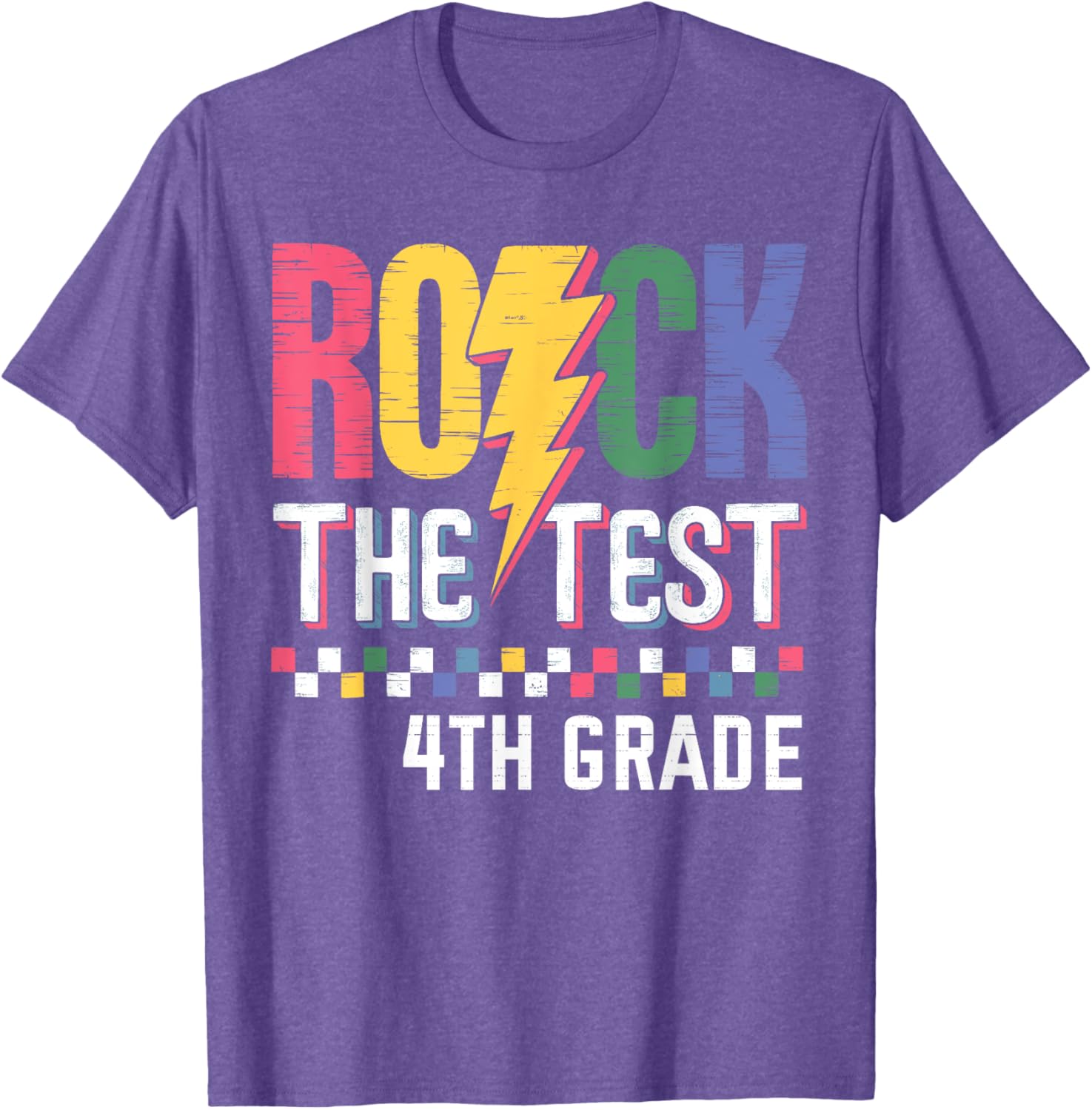 Rock The Test 4th Grade Test Day T-Shirt for Students and Teachers - 10