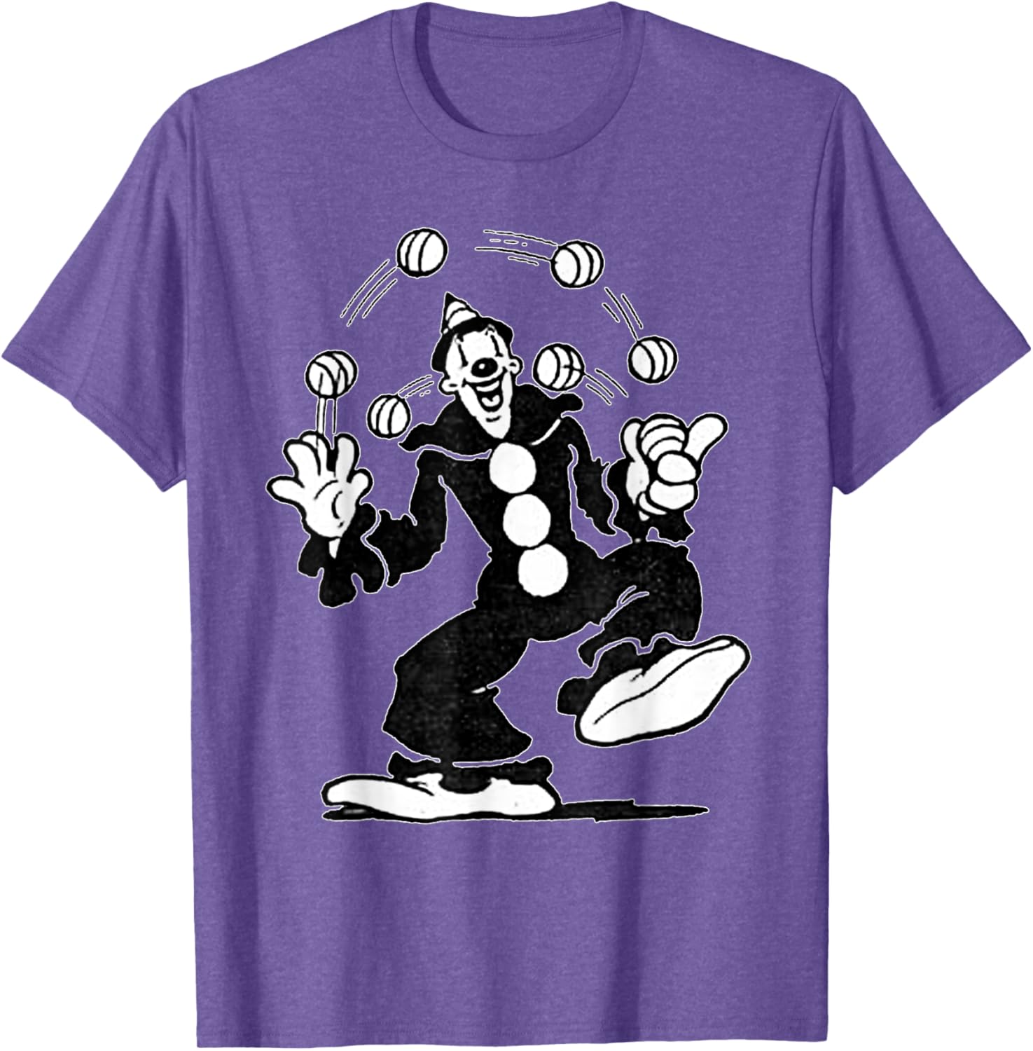 Koko the Clown Vintage Cartoon Juggling T-Shirt for Fun and Style - 2
