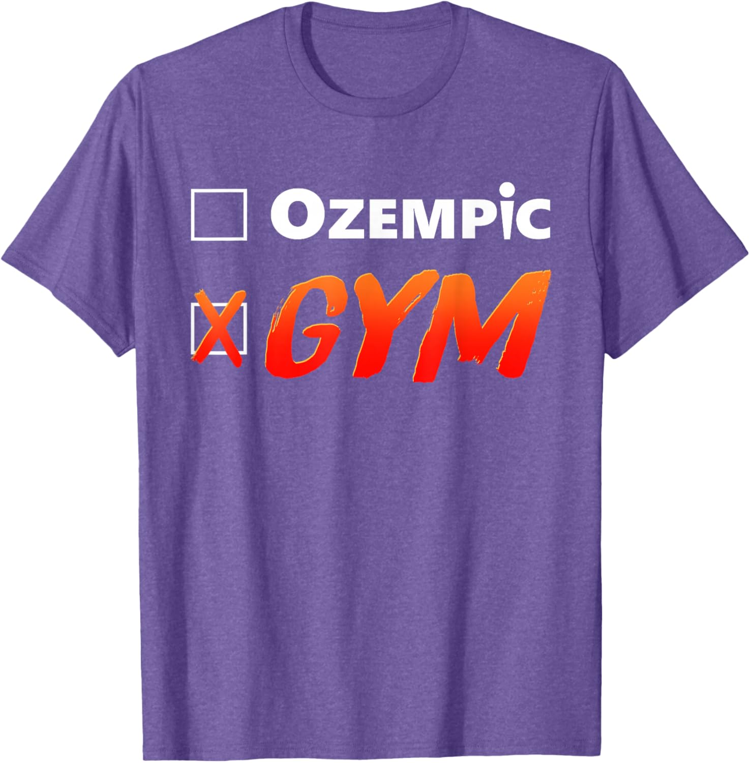 Funny Ozempic Gym T-Shirt for Fitness Lovers - Unique Design Apparel - 12