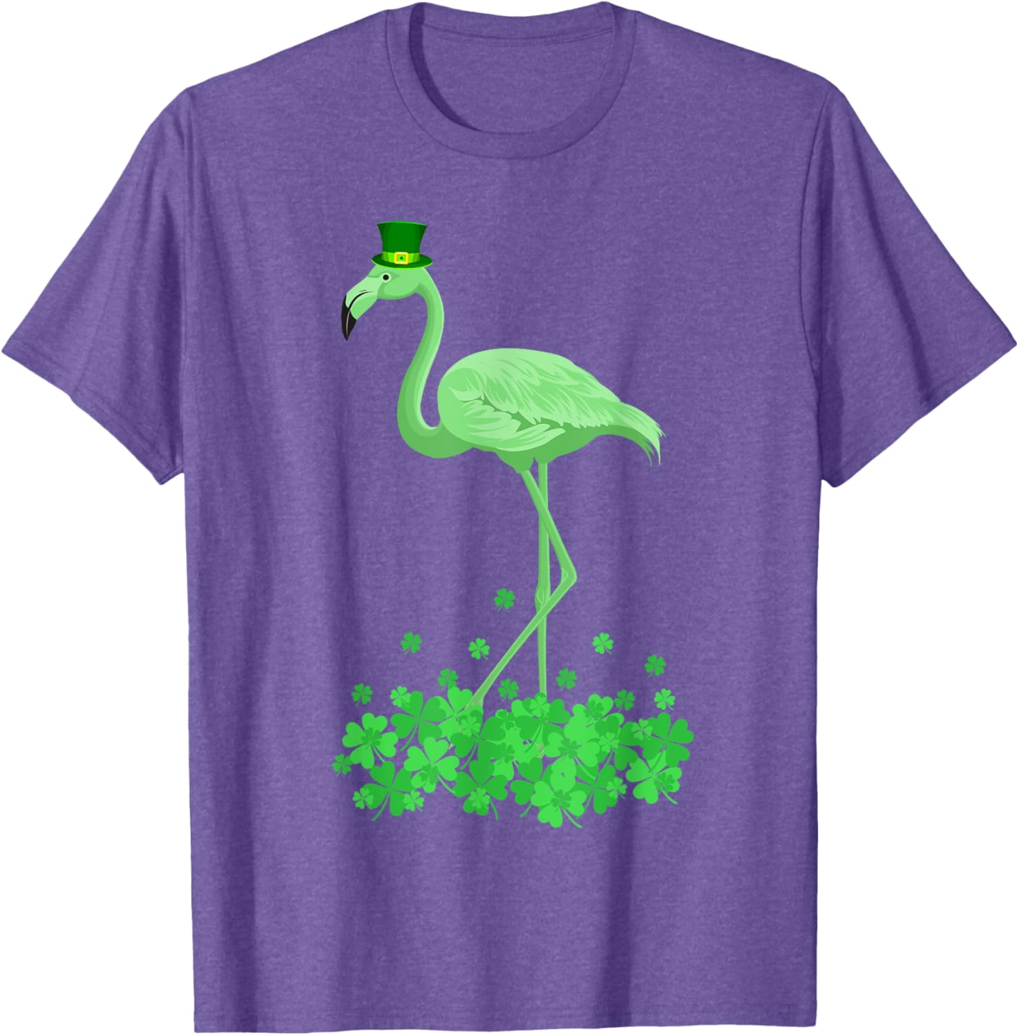 Lucky Leprechaun Flamingo T-Shirt for St Patrick's Day Fun - 13