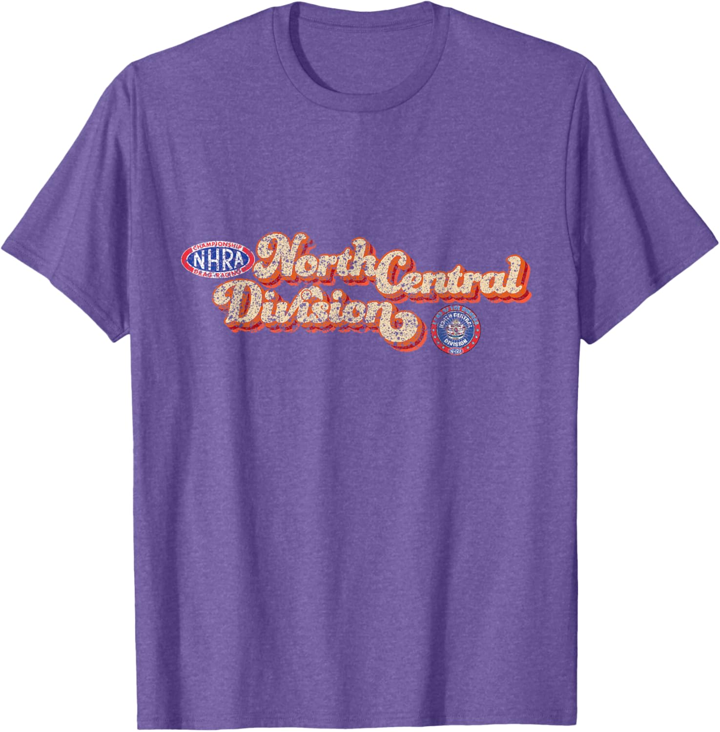 Vintage NHRA North Central Division T-Shirt for Racing Fans - 10
