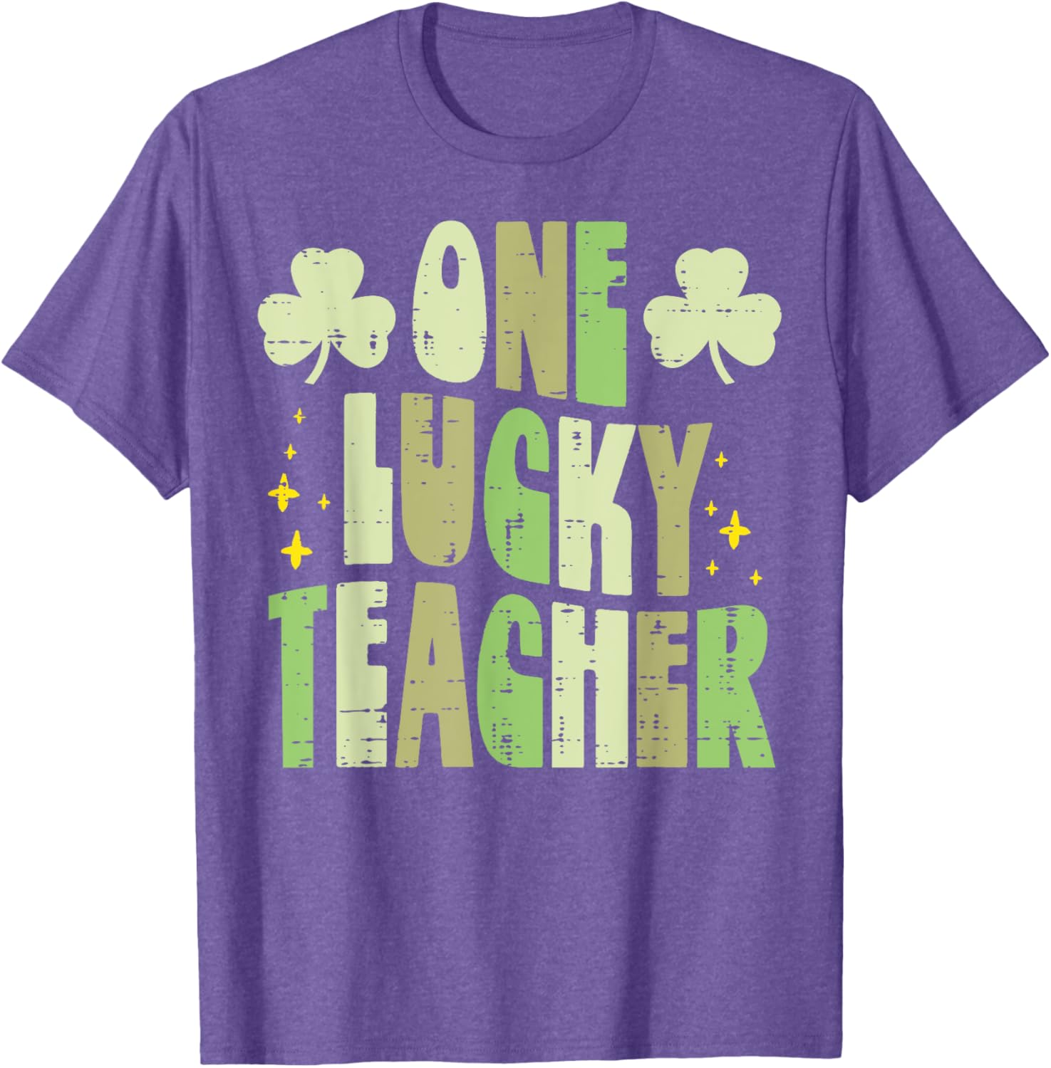 St Patricks Day One Lucky Teacher T-Shirt for Men and Women - 2