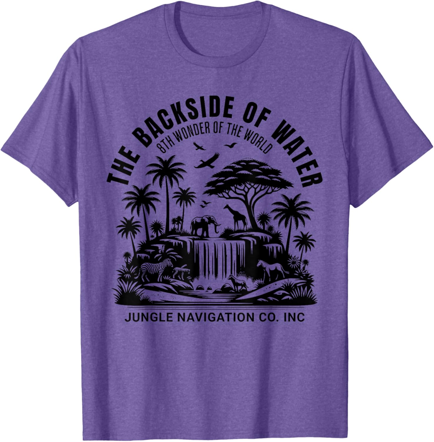 Jungle Adventure T-Shirt Backside of Water Cruise Theme Park Ride - 4
