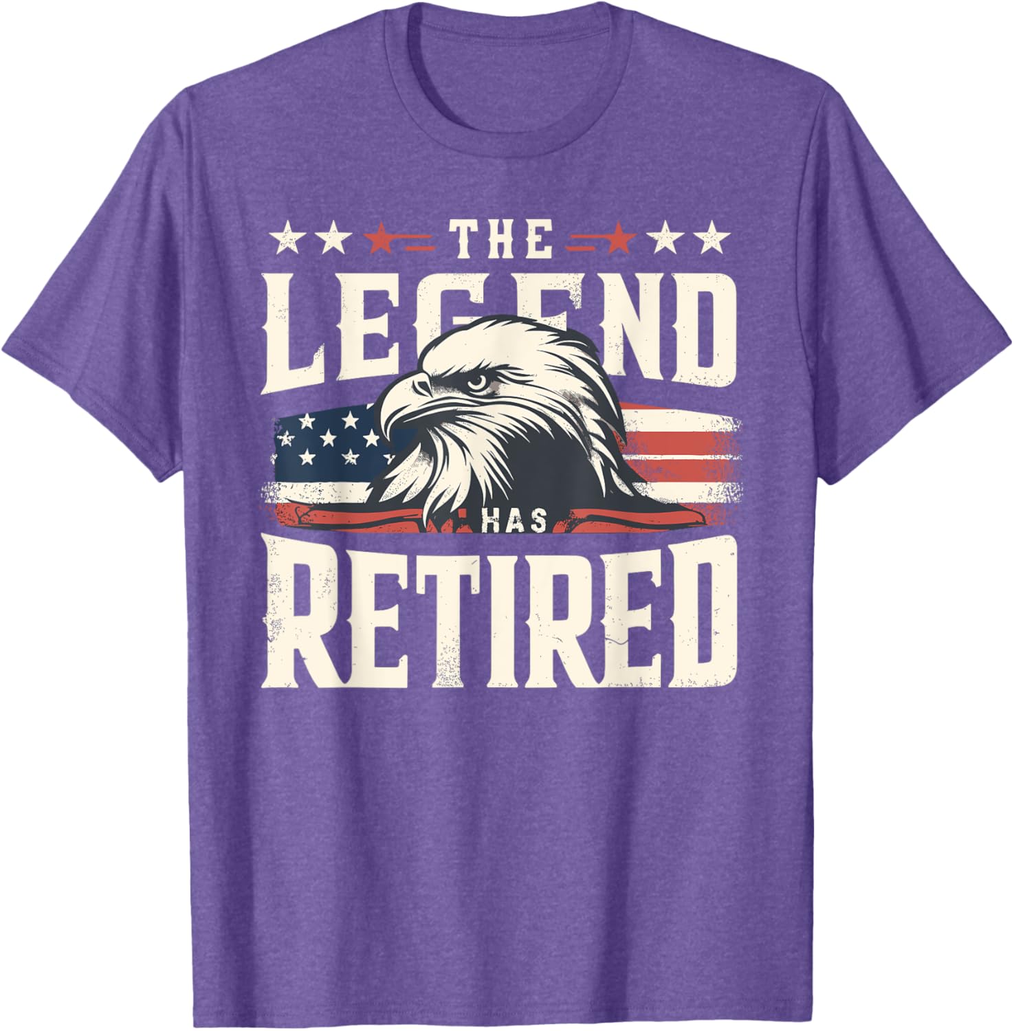 Retirement Eagle American Flag T-Shirt for Proud Veterans and Patriots - 4