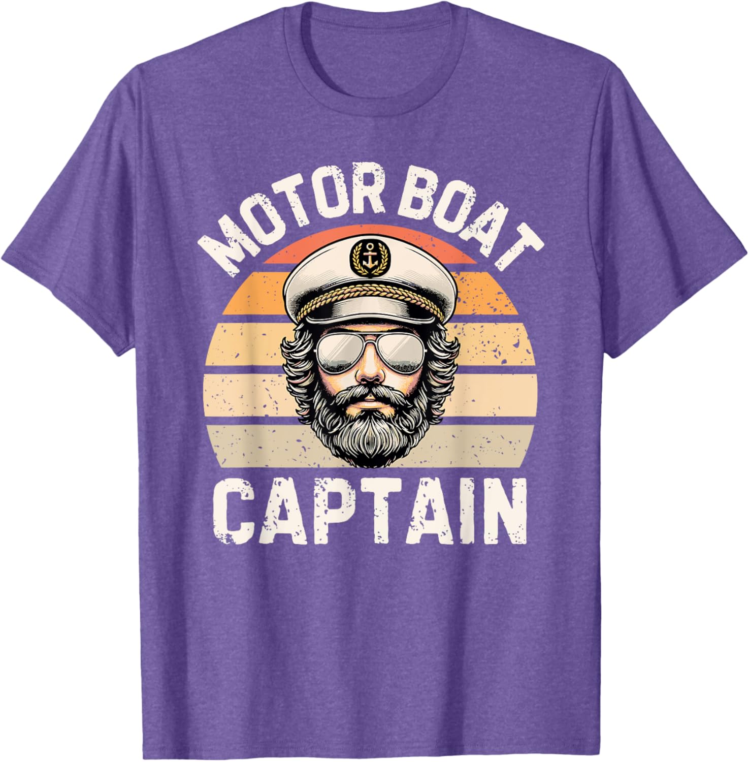 Funny Retro Motor Boat Captain T-Shirt for Nautical Enthusiasts - 18
