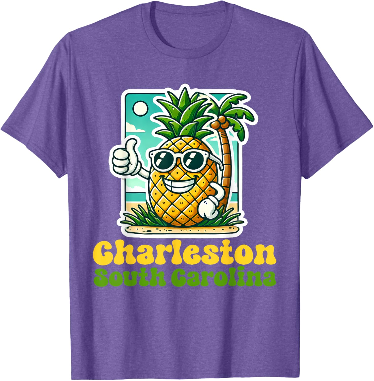 Cute Pineapple Thumbs Up T-Shirt - Charleston South Carolina Style - 19