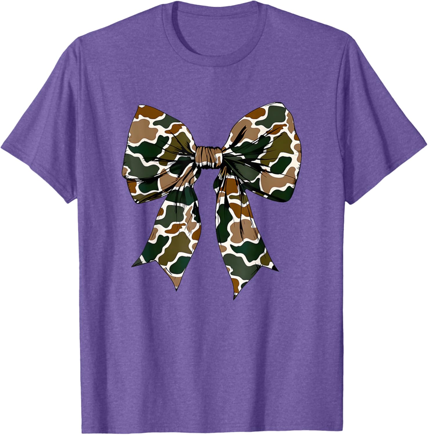 Camo Bow Coquette Duck Hunting T-Shirt for Stylish Outdoor Enthusiasts - 24