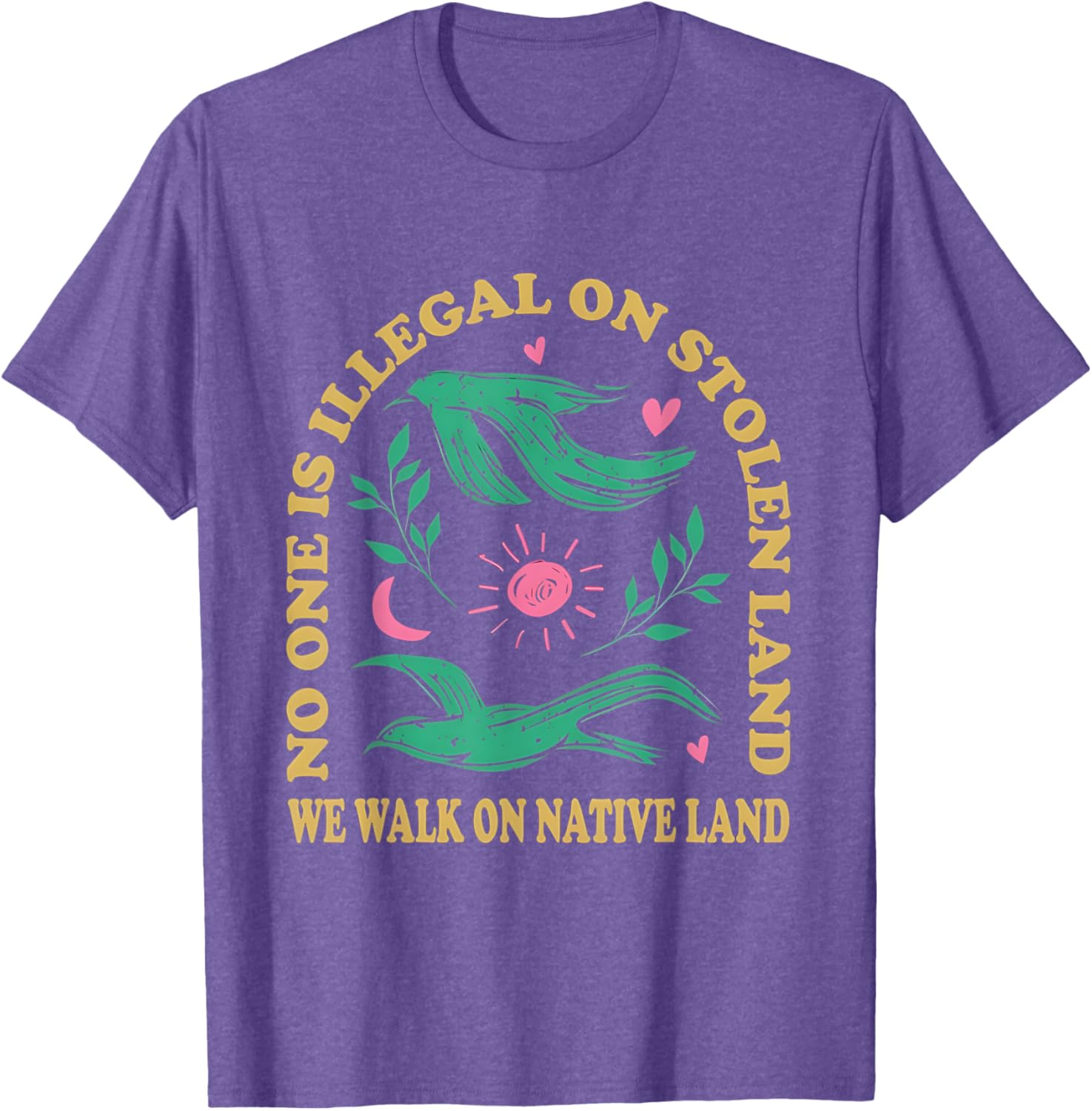 No One Is Illegal On Stolen Land Native American T-Shirt for All Ages - 23