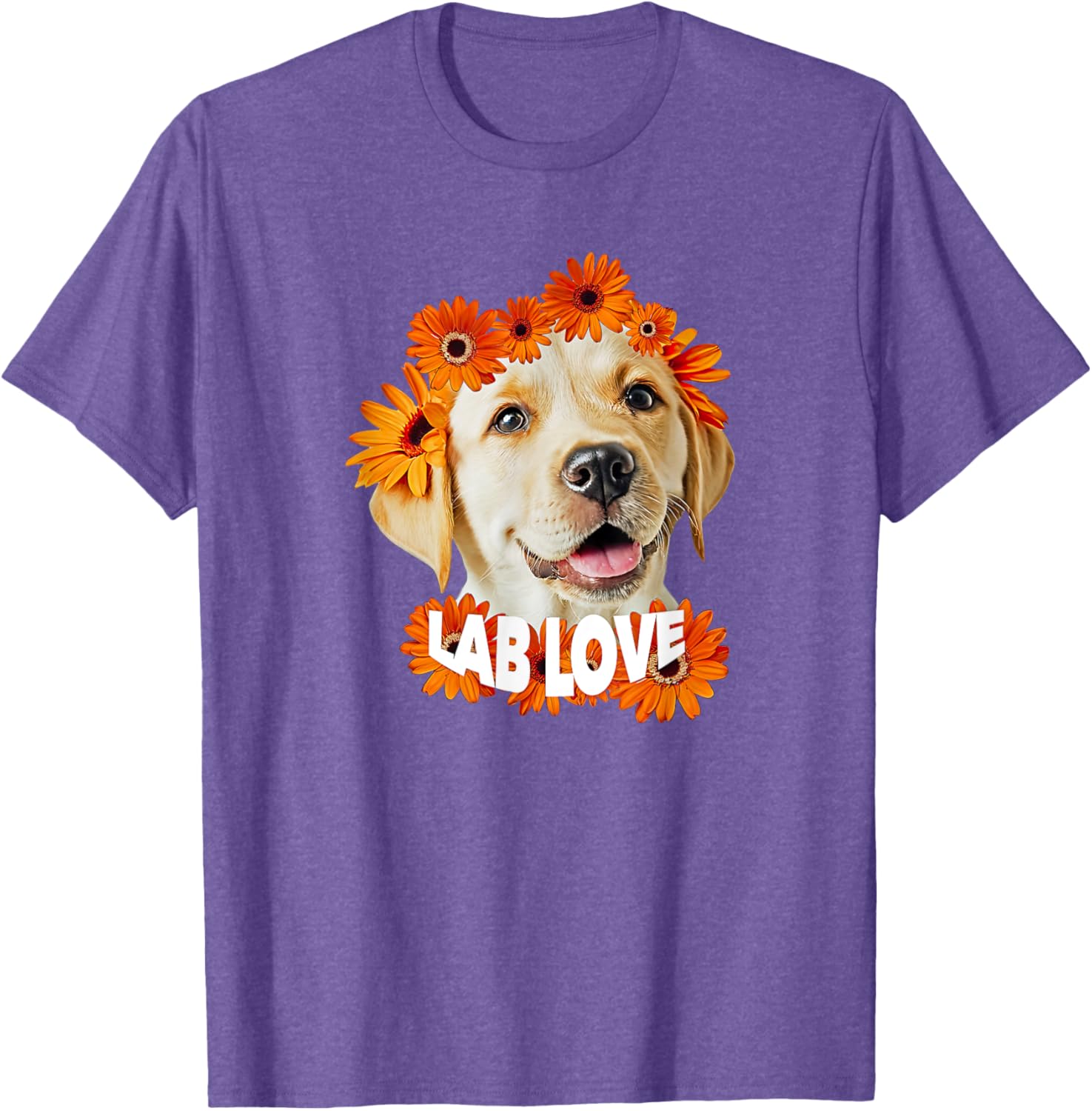 Yellow Labrador Love T-Shirt for Dog Moms and Dads - Daisy Puppy Design - 8