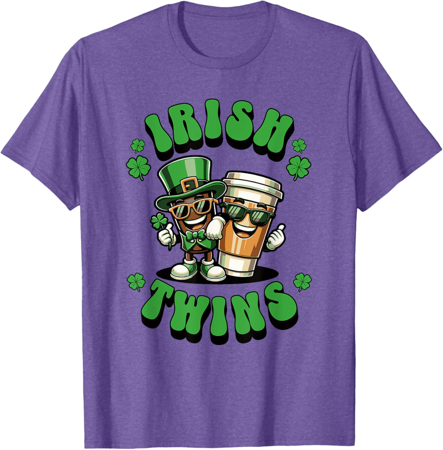 Funny Irish Twins Matching St. Patrick's Day T-Shirt for Kids - 17
