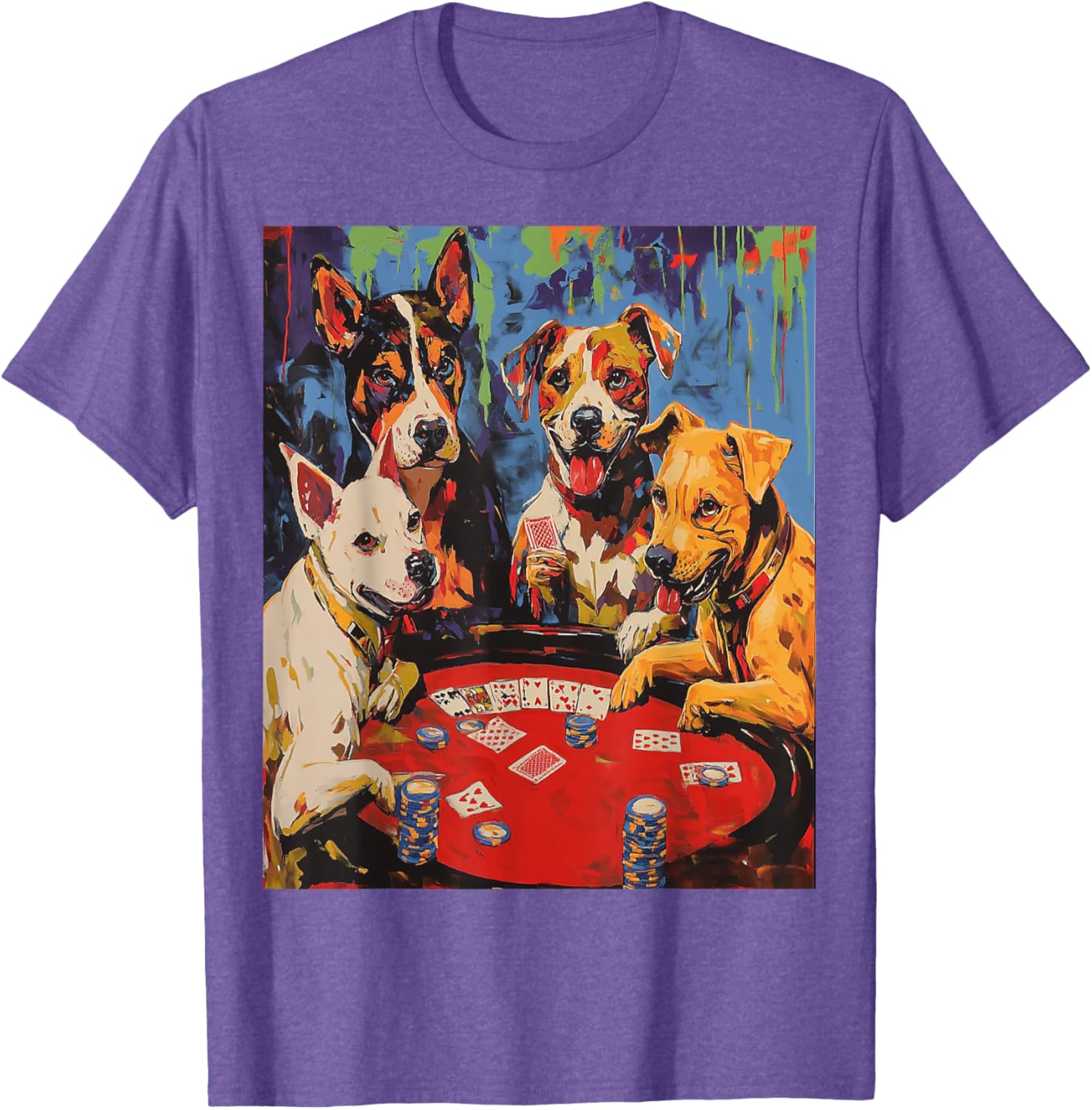 Dogs Playing Poker T-Shirt for Fun Pet Lovers - Stylish Graphic Tee - 3