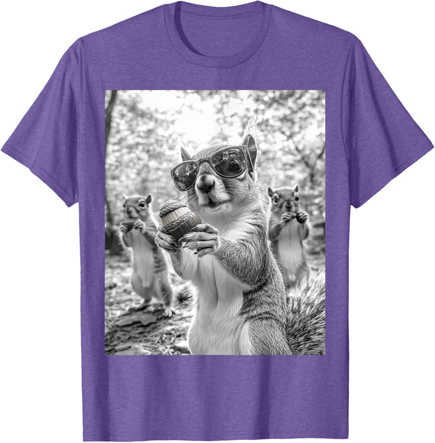 Cute Squirrel Selfie T-Shirt for Animal Lovers - Fun Graphic Tee - 8