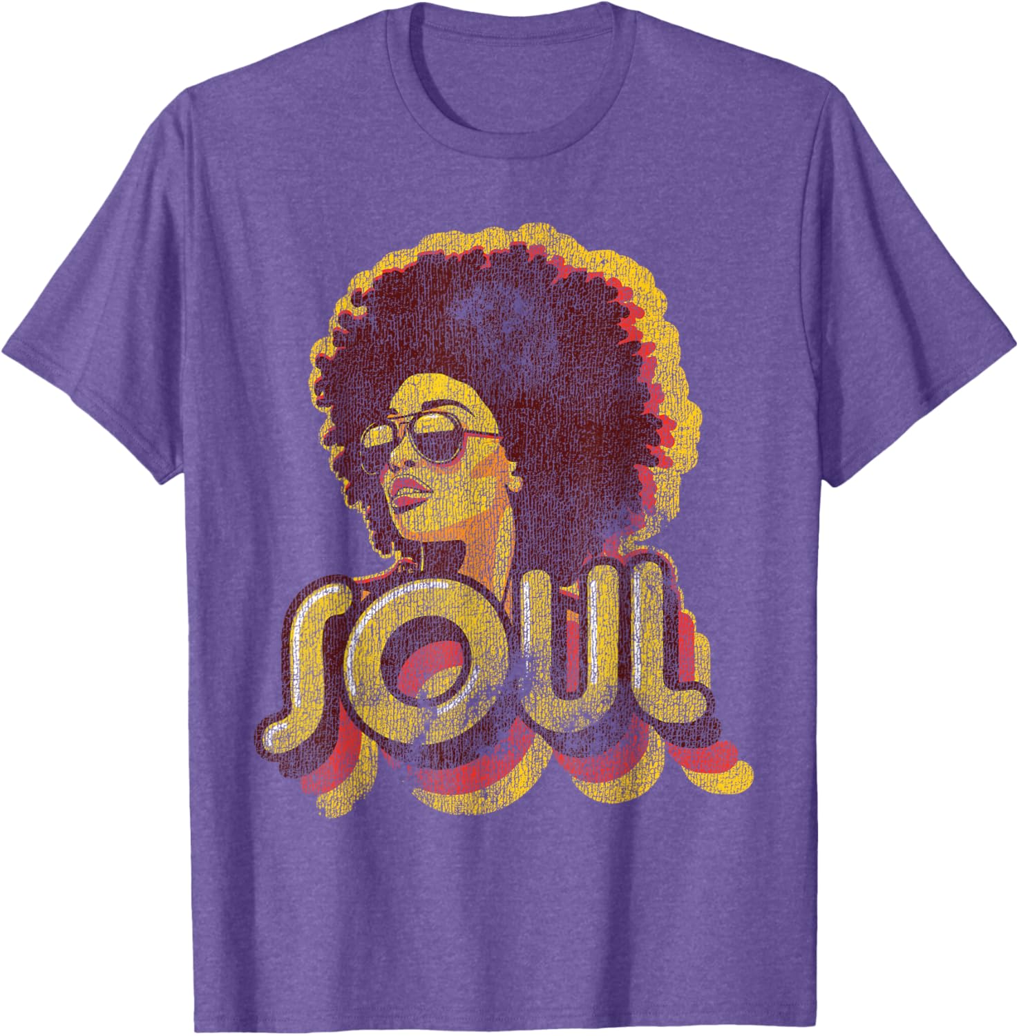 Retro 70s Funk Afro Soul T-Shirt for Vintage Style Lovers - 6