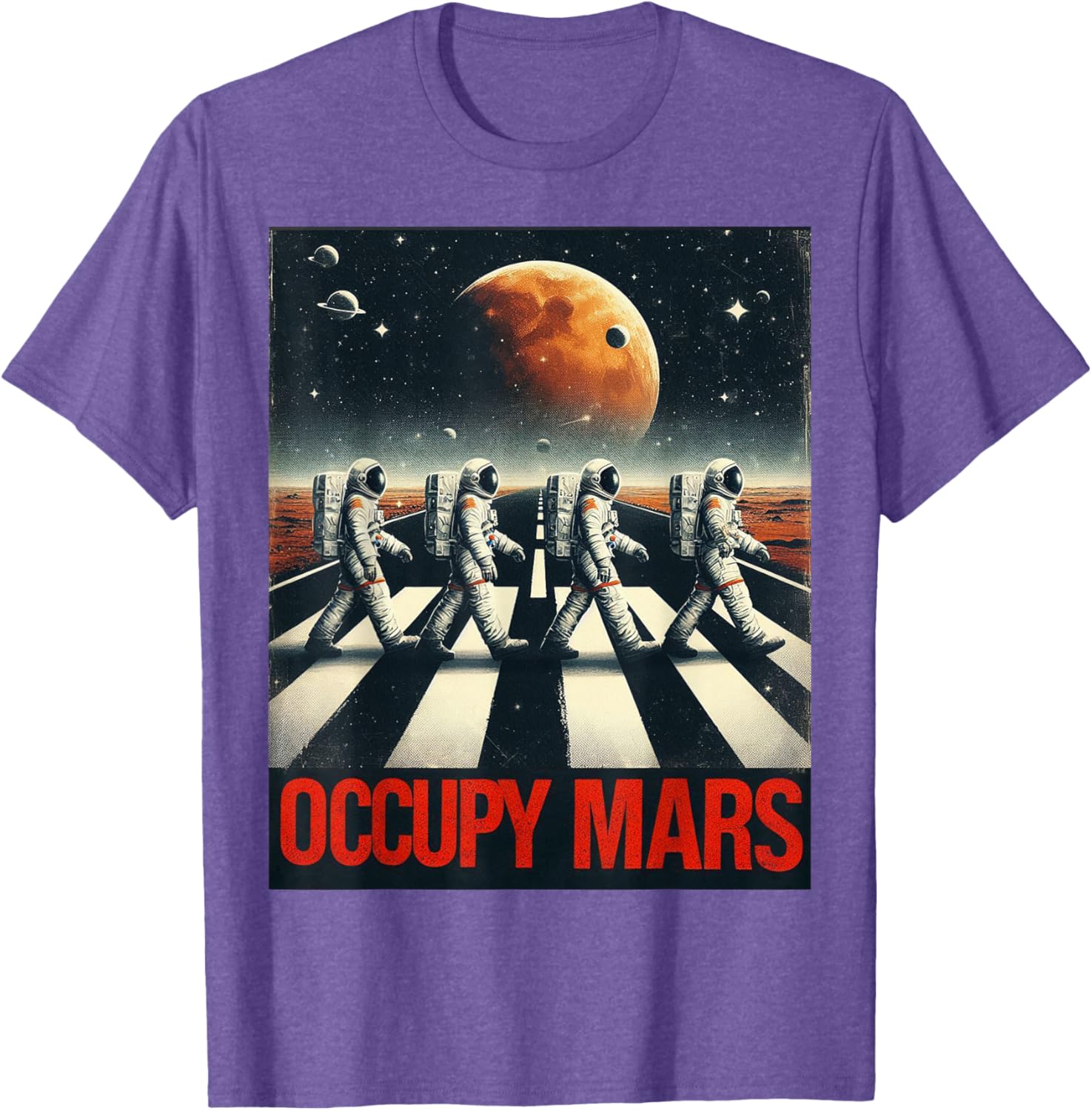 Astronauts Walking on Mars T-Shirt Perfect for Space Lovers and Adventurers - 14