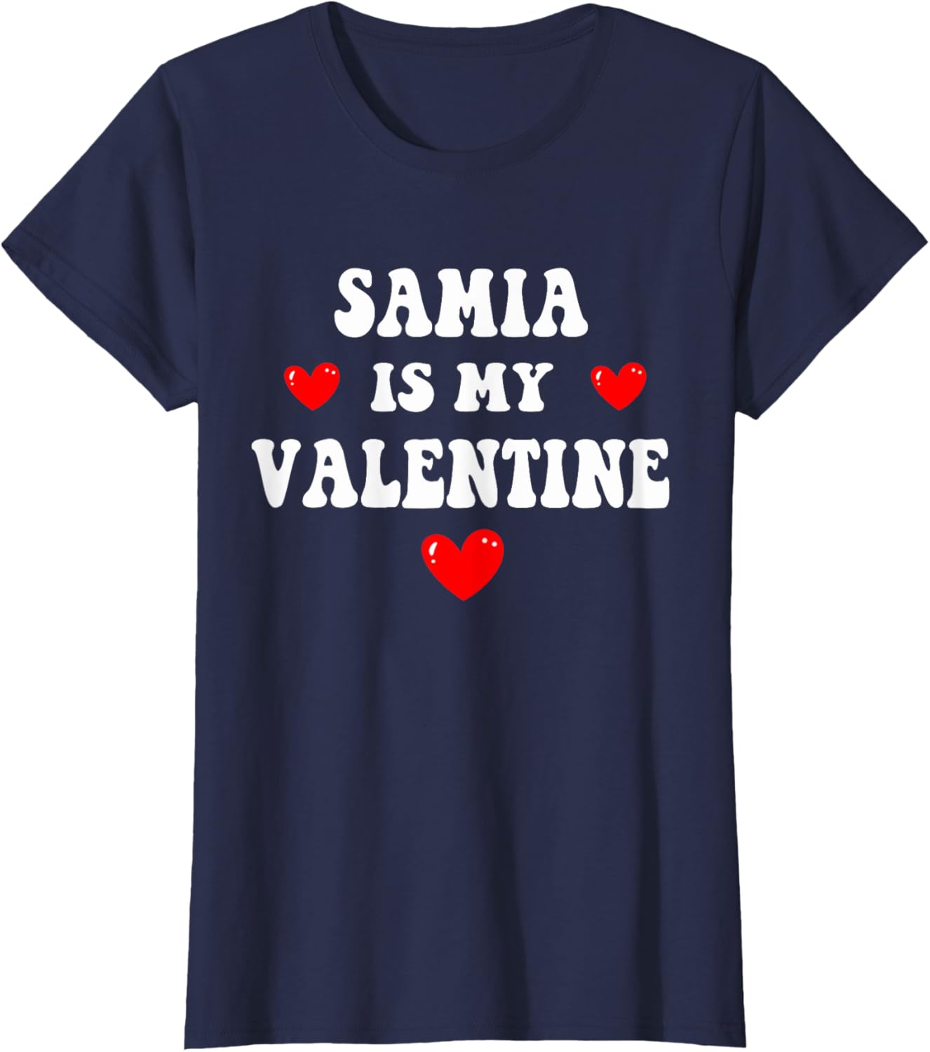 Personalized SAMIA Is My Valentine T-Shirt for Special Occasions - 8