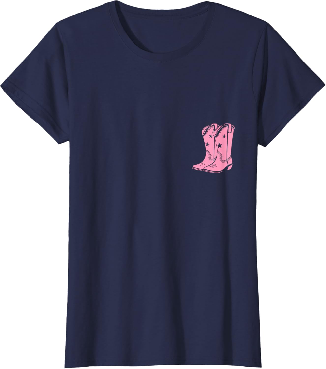 Pink Cowboy Boots Cowgirl Boho Style Western T-Shirt for Fashion Lovers - 7