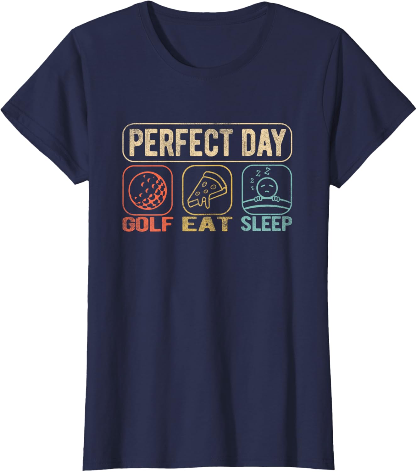 Funny Golf Eat Sleep Perfect Day Women's T-Shirt Gift for Golf Lovers - 2