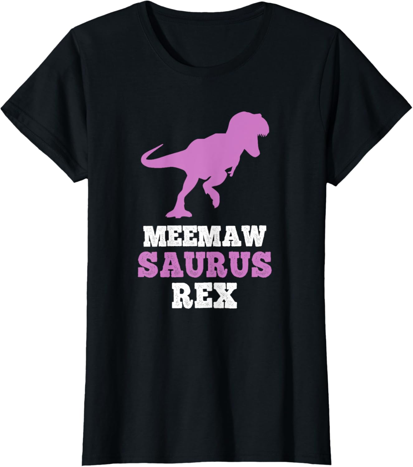 Funny Meemaw-Saurus Rex Dinosaur T-Shirt for Proud Grandmothers - 2