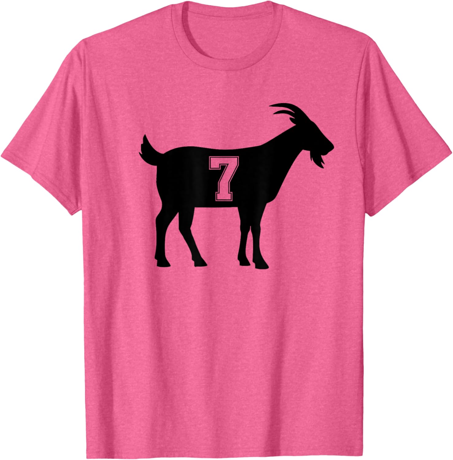 Goat 7 G.O.A.T. Number Seven Goat Graphic T-Shirt for Casual Style - 9