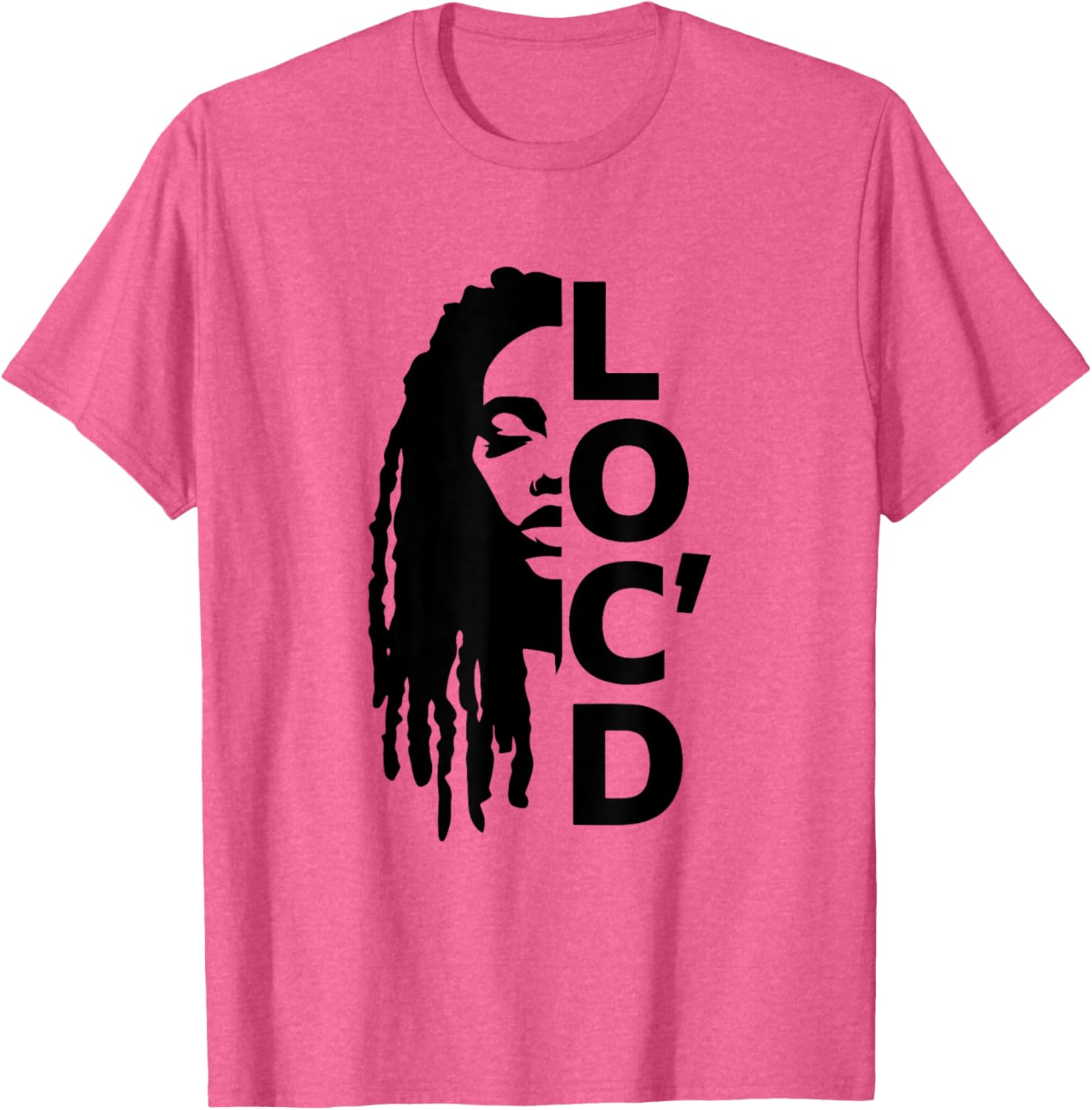 Loc'd For Life Afro Locs T-Shirt for Proud Black Melanin Women - 2