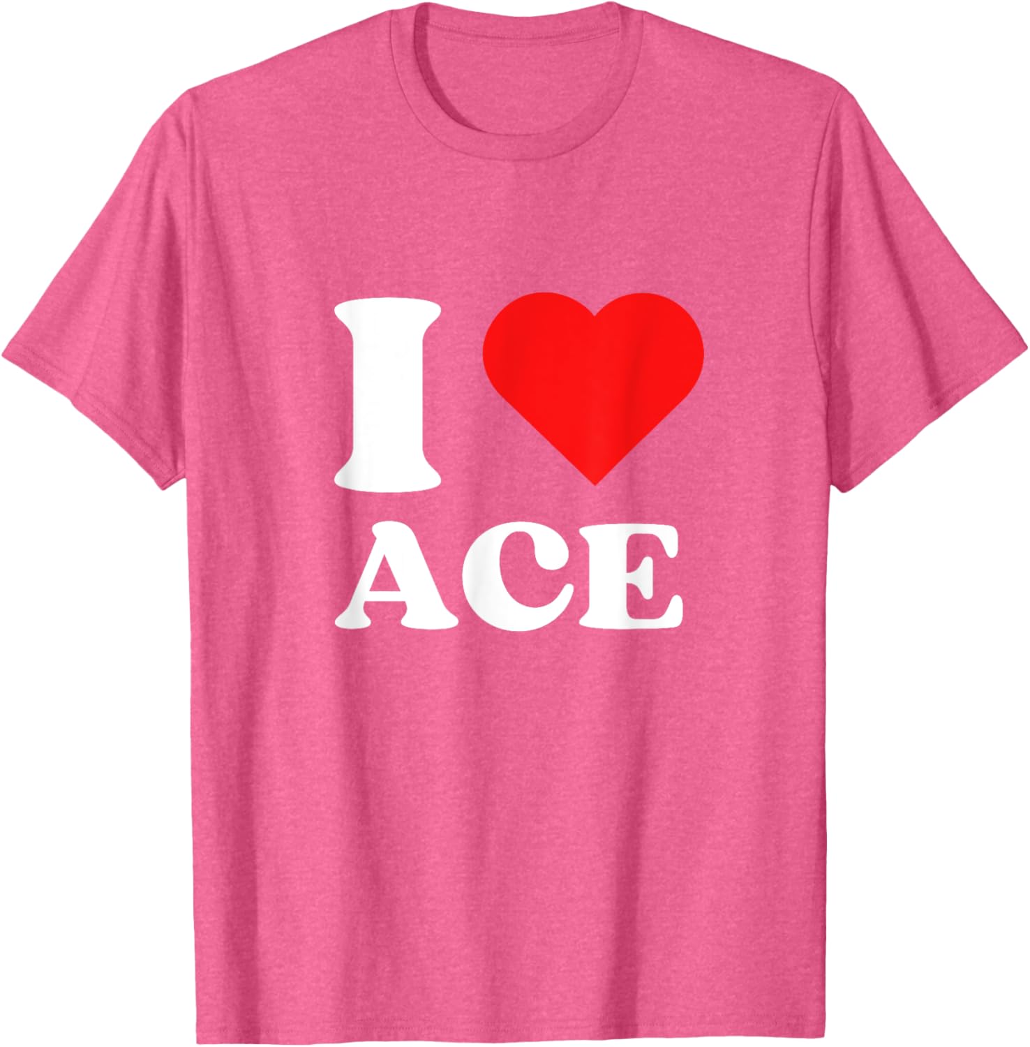 I Love Ace Y2K Valentine's Day T-Shirt for Trendy Fashion Lovers - 19