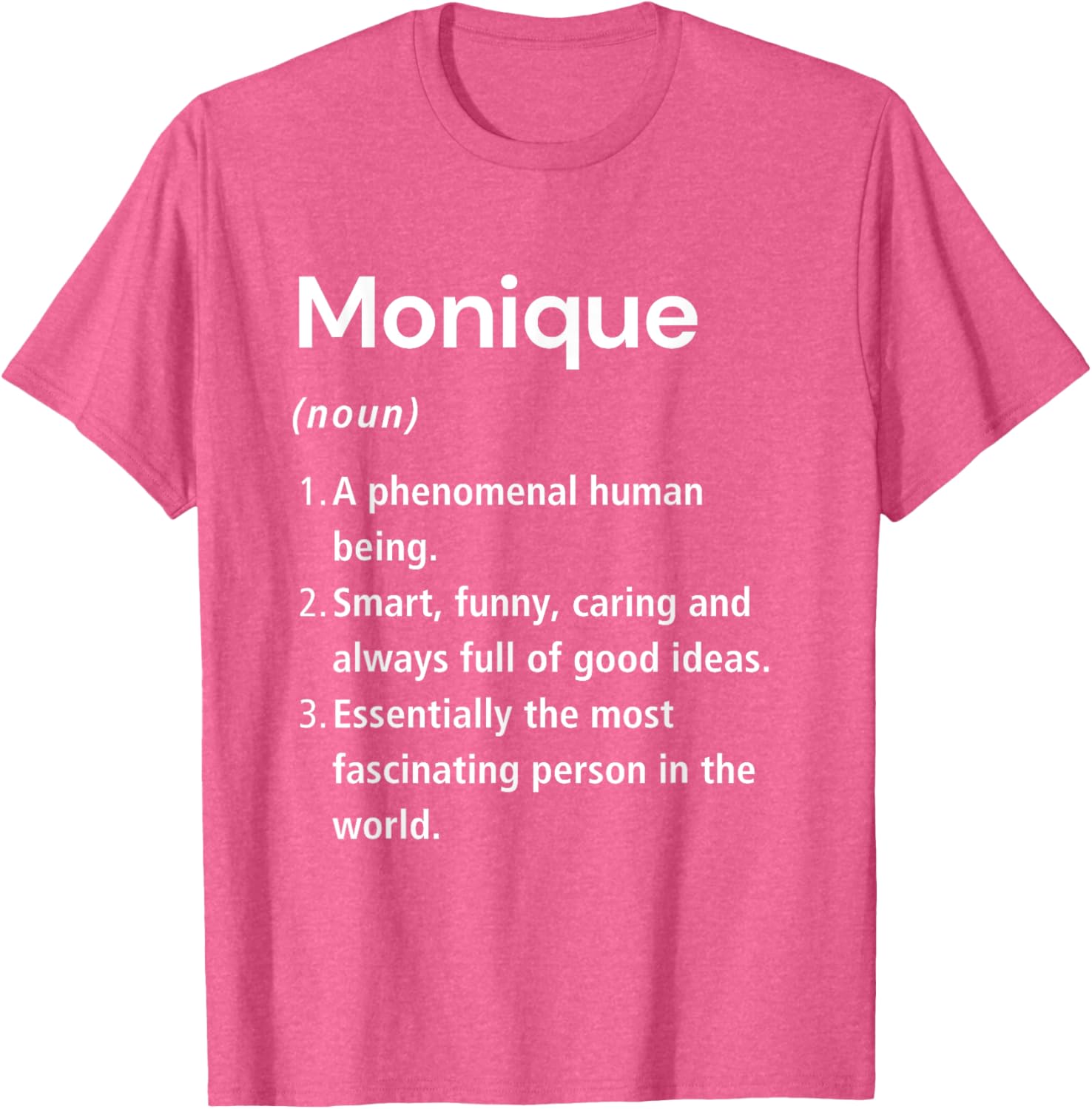 Funny Monique Name Definition T-Shirt for Unique Fashion Lovers - 3