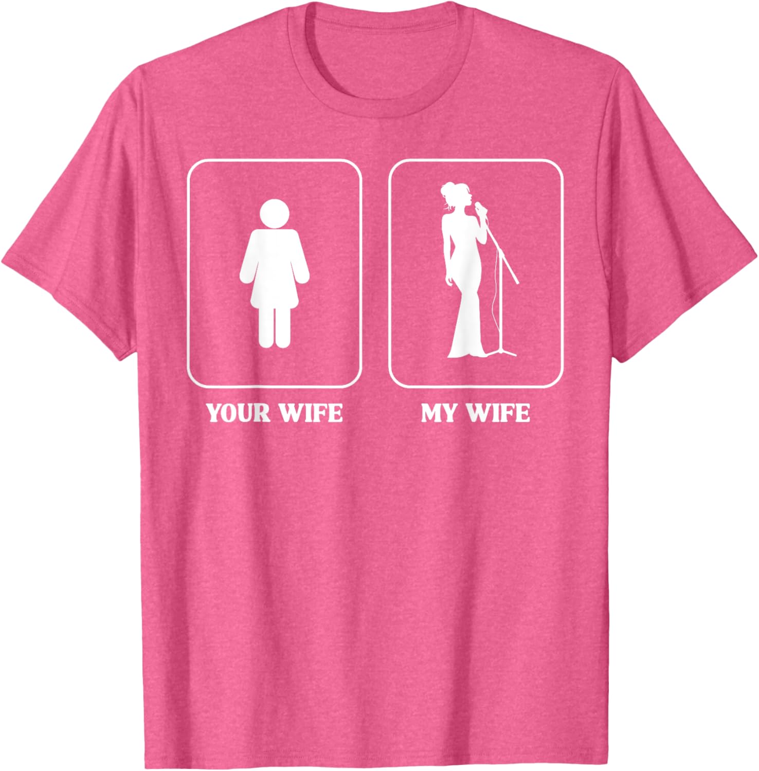 Humorous Wife Comparison Graphic T-Shirt for Music Lovers and Fun People - 3