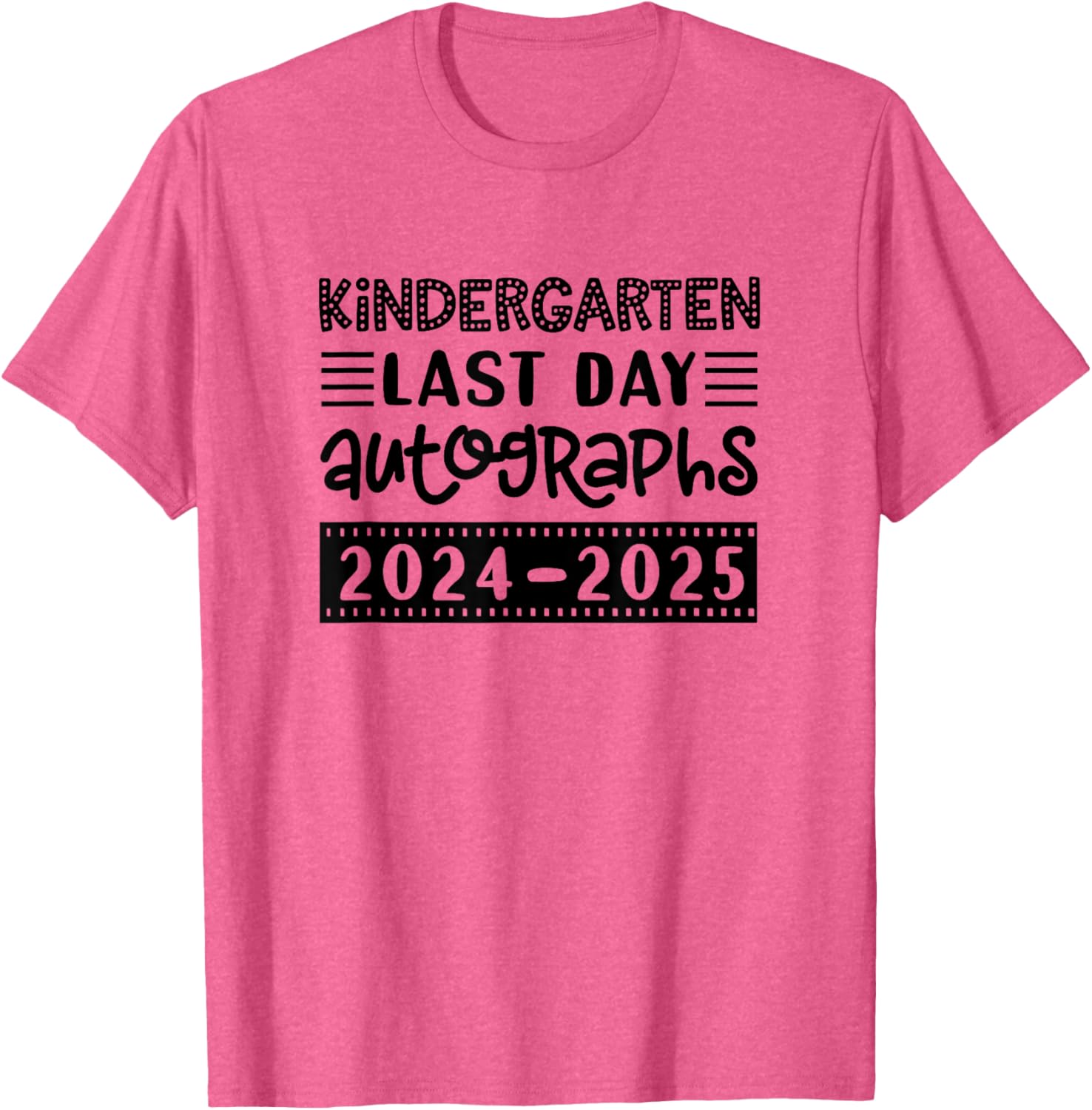 Last Day of School Kindergarten T-Shirt for Kids - Sign My Shirt Fun - 9