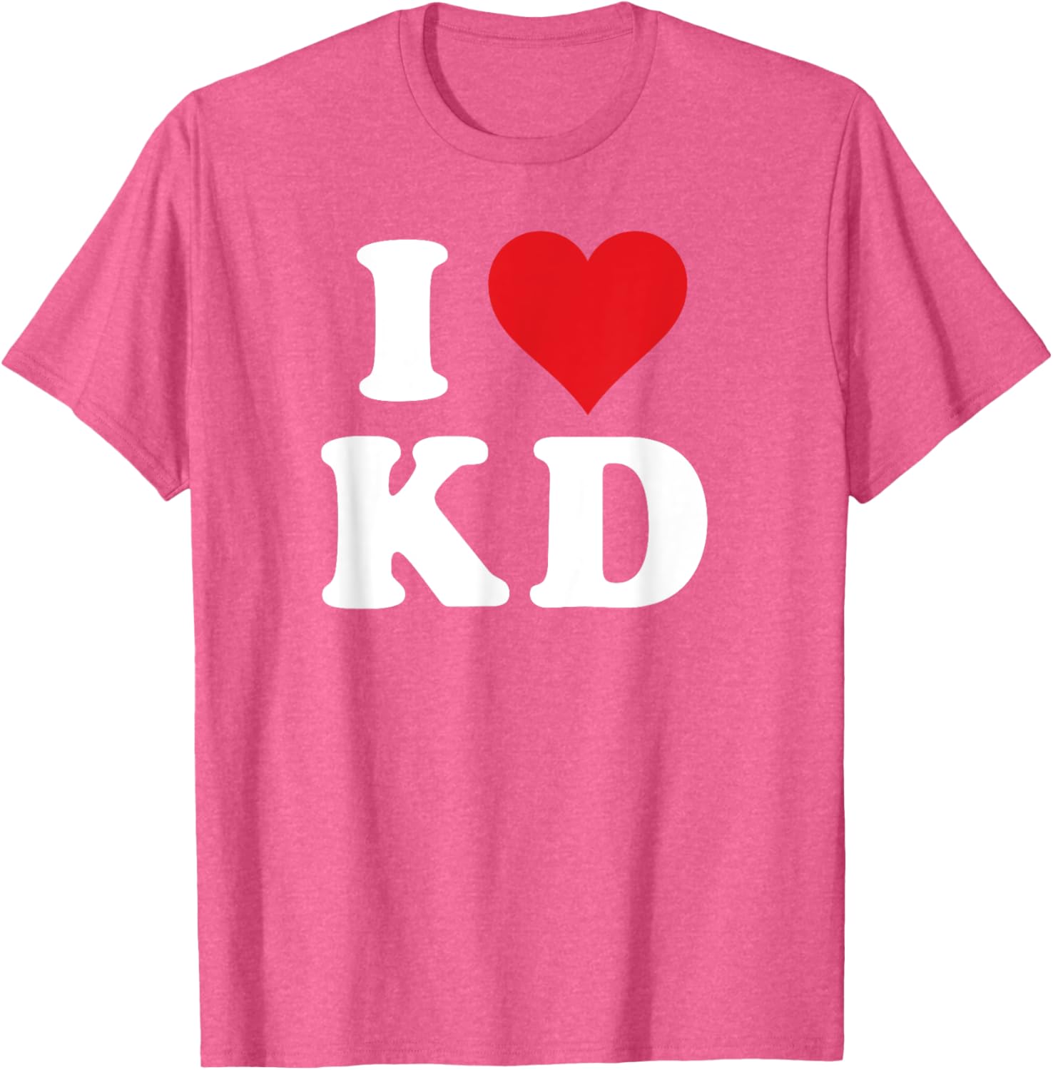 I Love KD Initials T-Shirt - Heartfelt Design for K D Fans and Family - 4